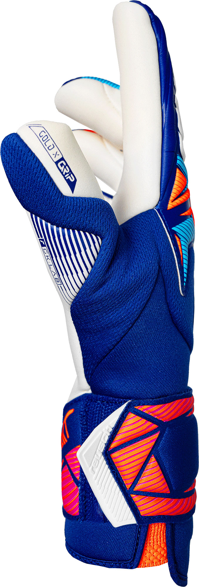 REUSCH ATTRAKT GOLD X GUARDIAN SHARP BLUE / WHITE / SHOCKING ORANGE