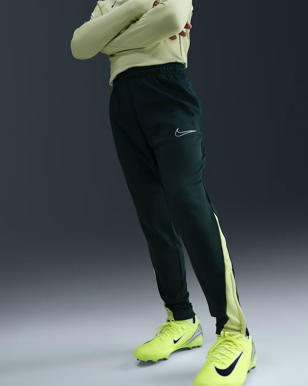 NIKE THERMA-FIT ACADEMY PANT JUNIOR SEAWEED/LIMELIGHT