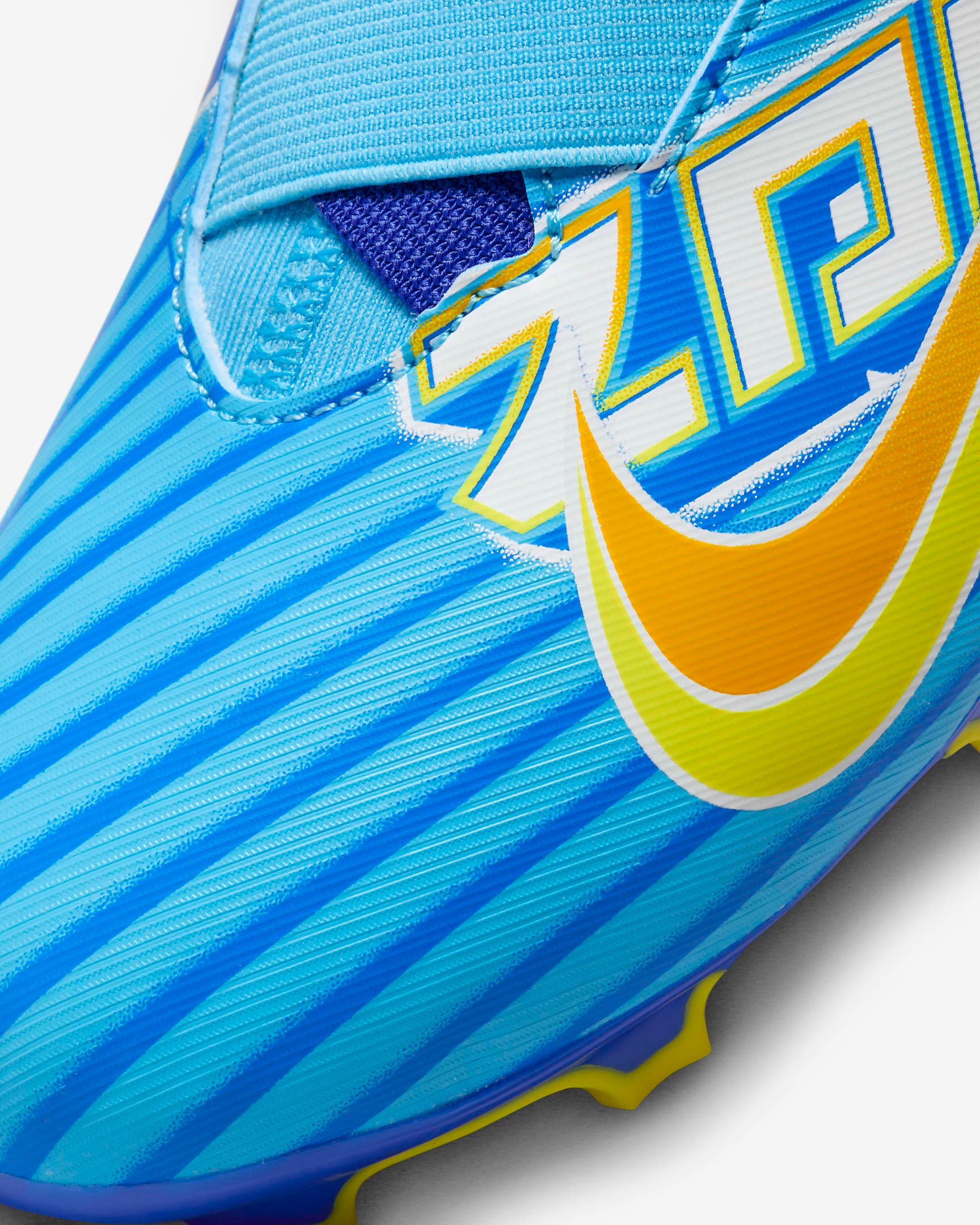 NIKE JR MERCURIAL ZOOM VAPOR 15 ACADEMY FG/MG BALTIC BLUE/WHITE