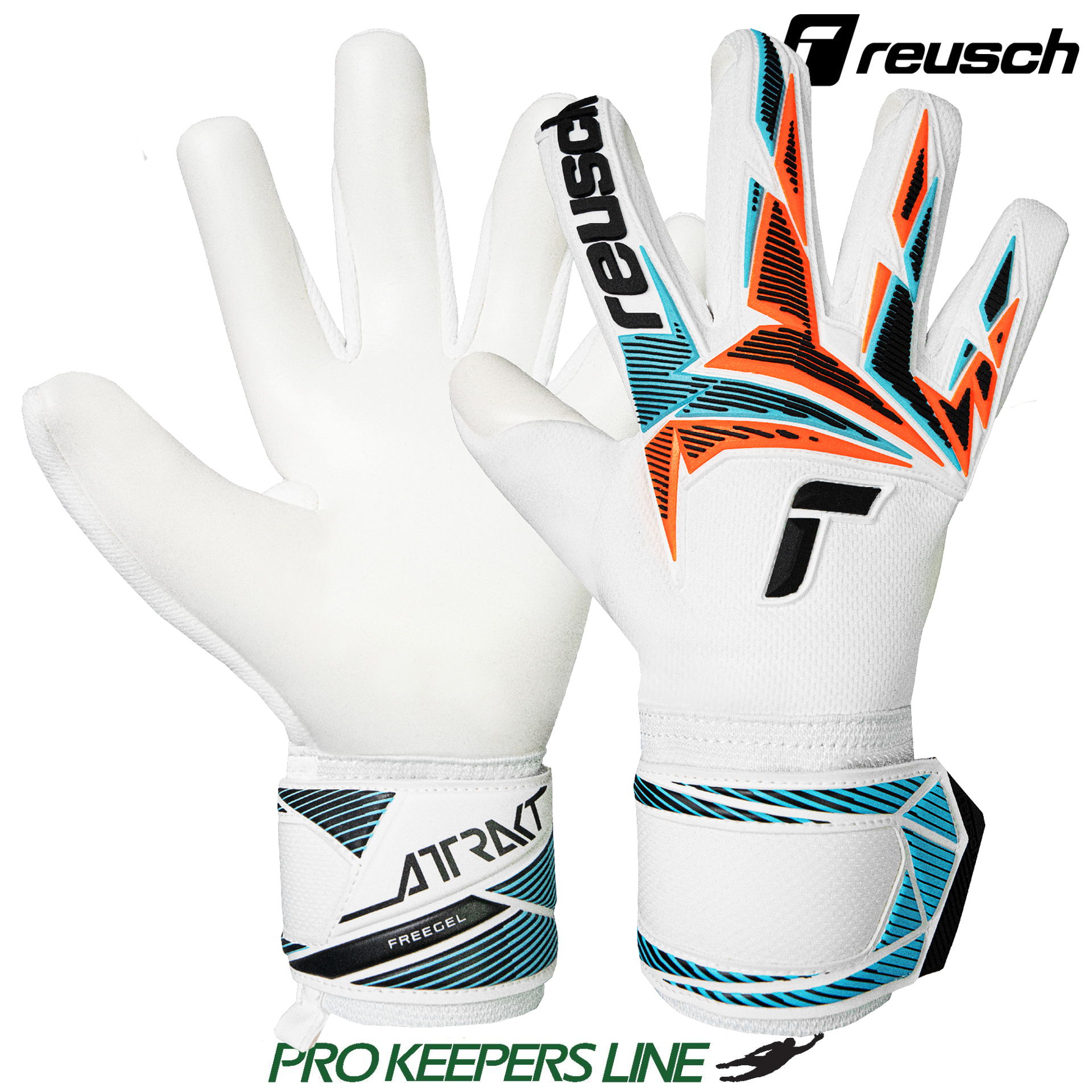 REUSCH ATTRAKT FREEGEL ADVANCE WHITE / LIGHT BLUE