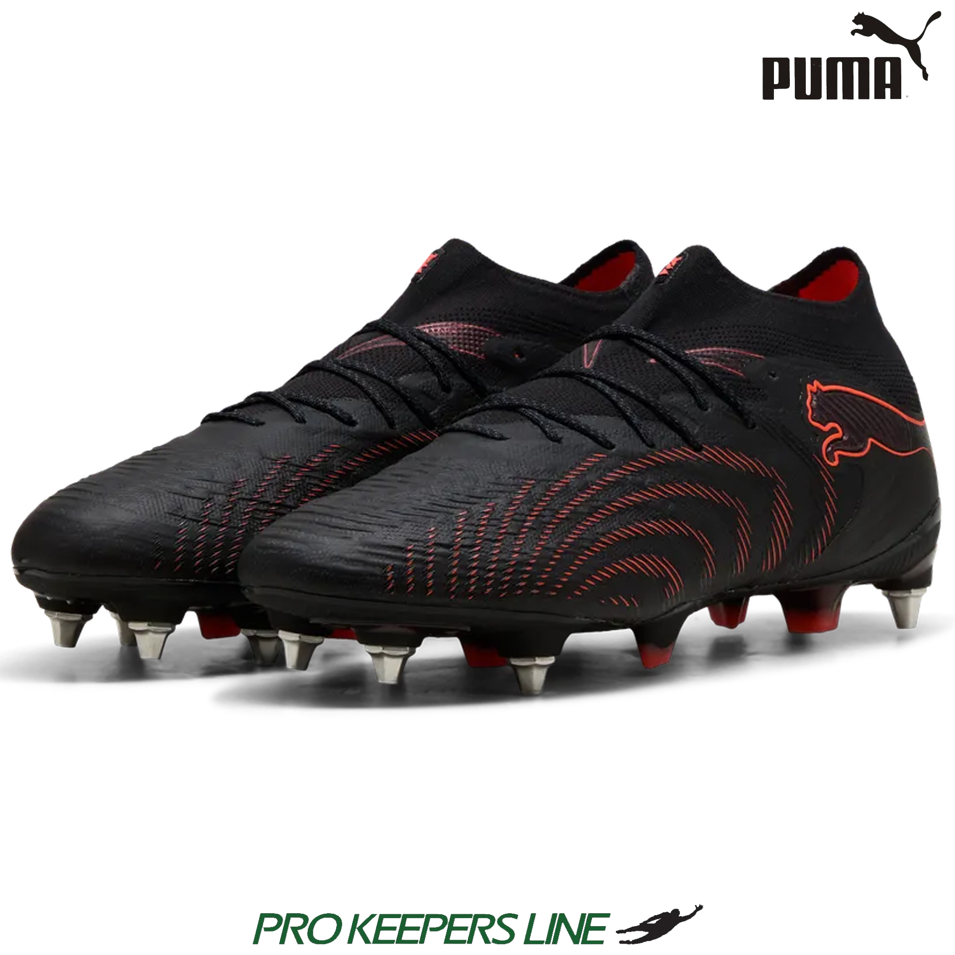 PUMA FUTURE 9 ULTIMATE MXSG PUMA BLACK-GLOWING RED-STRONG GRAY