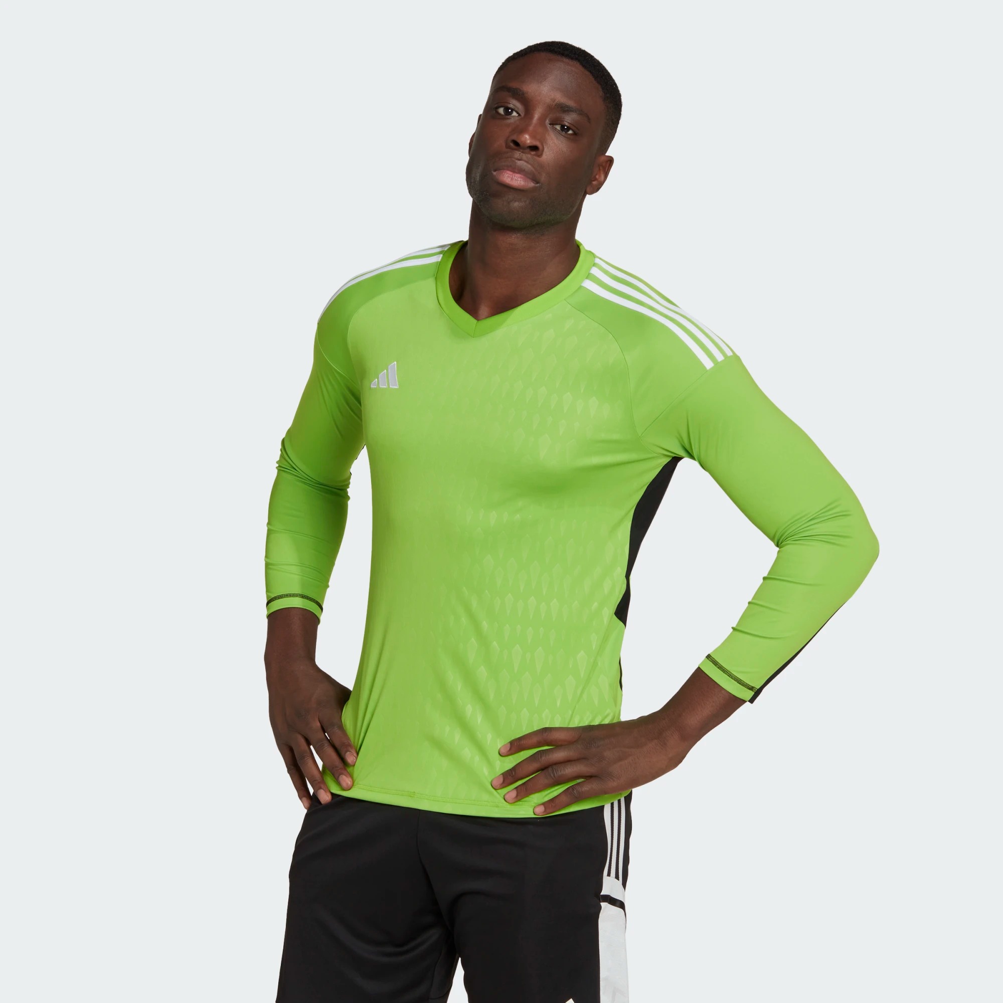 ADIDAS T23 COMPETITION GK JERSEY LS TEAM SEMI SOLAR GREEN | XL