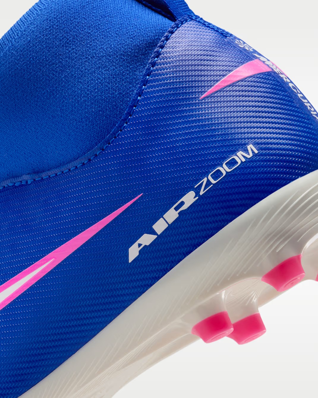 NIKE JR ZOOM SUPERFLY 10 ACADEMY FG/MG RACER BLUE/WHITE