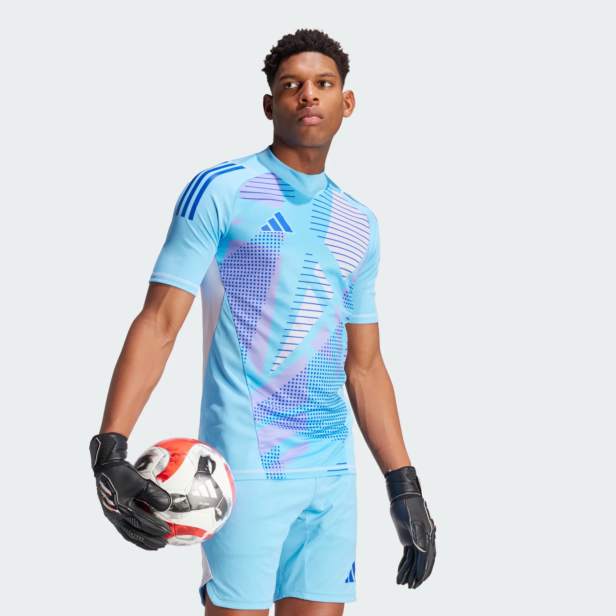 ADIDAS TIRO24 PRO GK JERSEY SHORT SLEEVE SEMI BLUE BURST