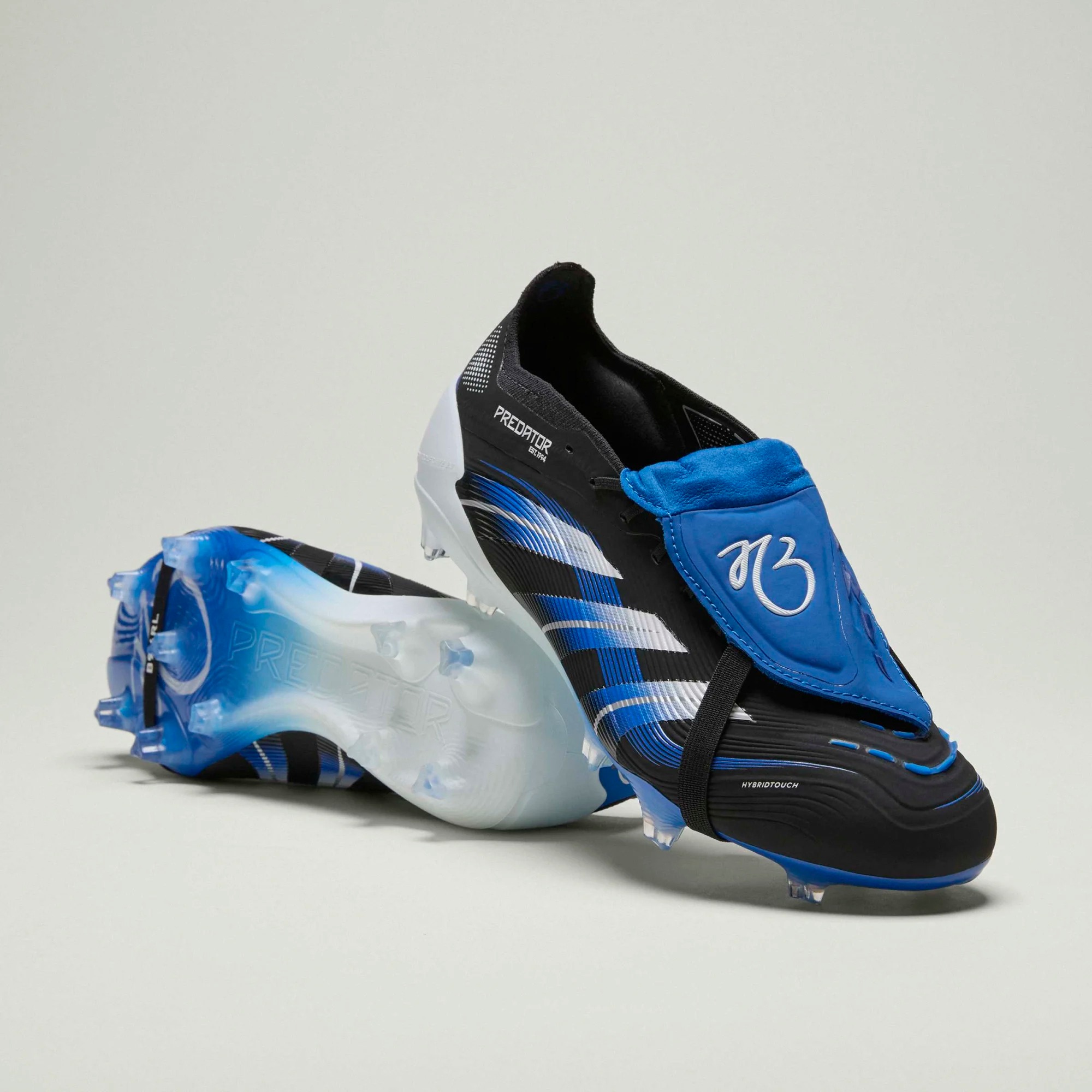 ADIDAS PREDATOR ELITE FT FG JB BLACK/WHITE/GLOW BLUE | UK 11 (US