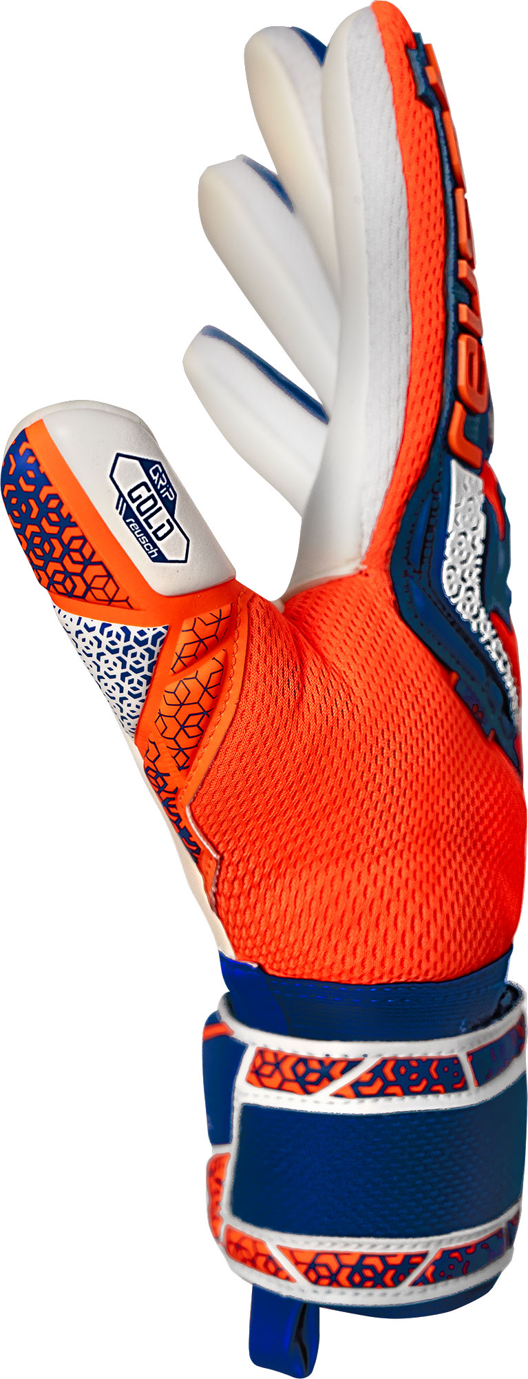 REUSCH ATTRAKT FREEGEL GOLD NC JUNIOR SHOCK ORANGE/ENERGY BLUE