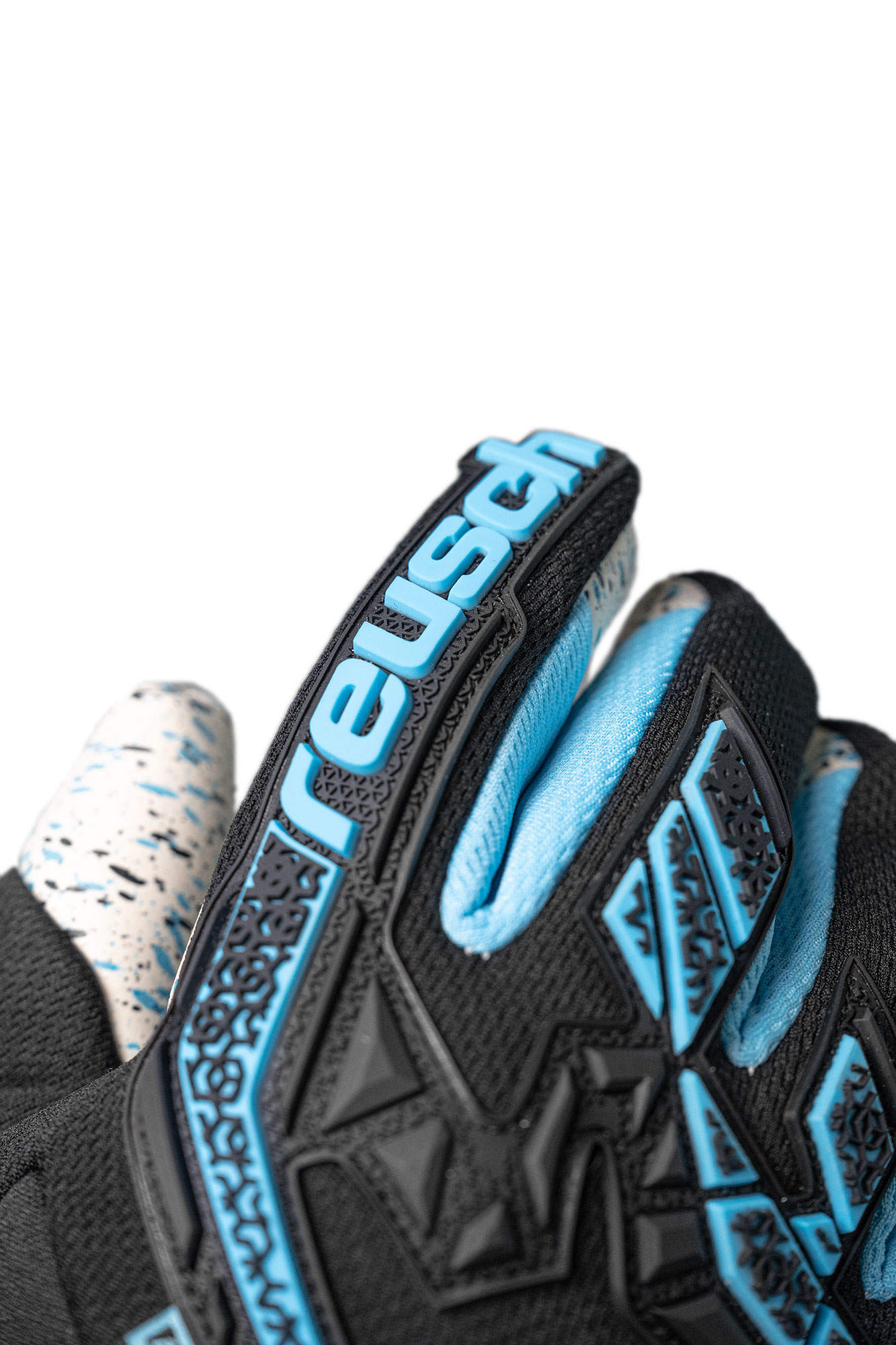 REUSCH ATTRAKT FREEGEL FUSION STRAPLESS BLACK/BACHELOR BUTTON