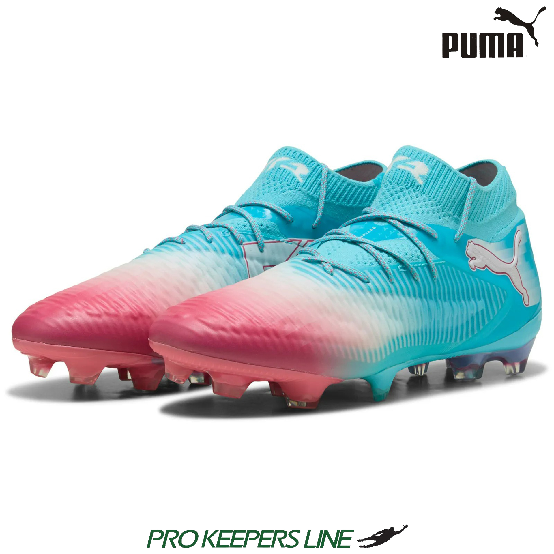 PUMA FUTURE 8 ULTIMATE RE-CHARGE FG HERO BLUE-PUMA WHITE-SUNSET PINK