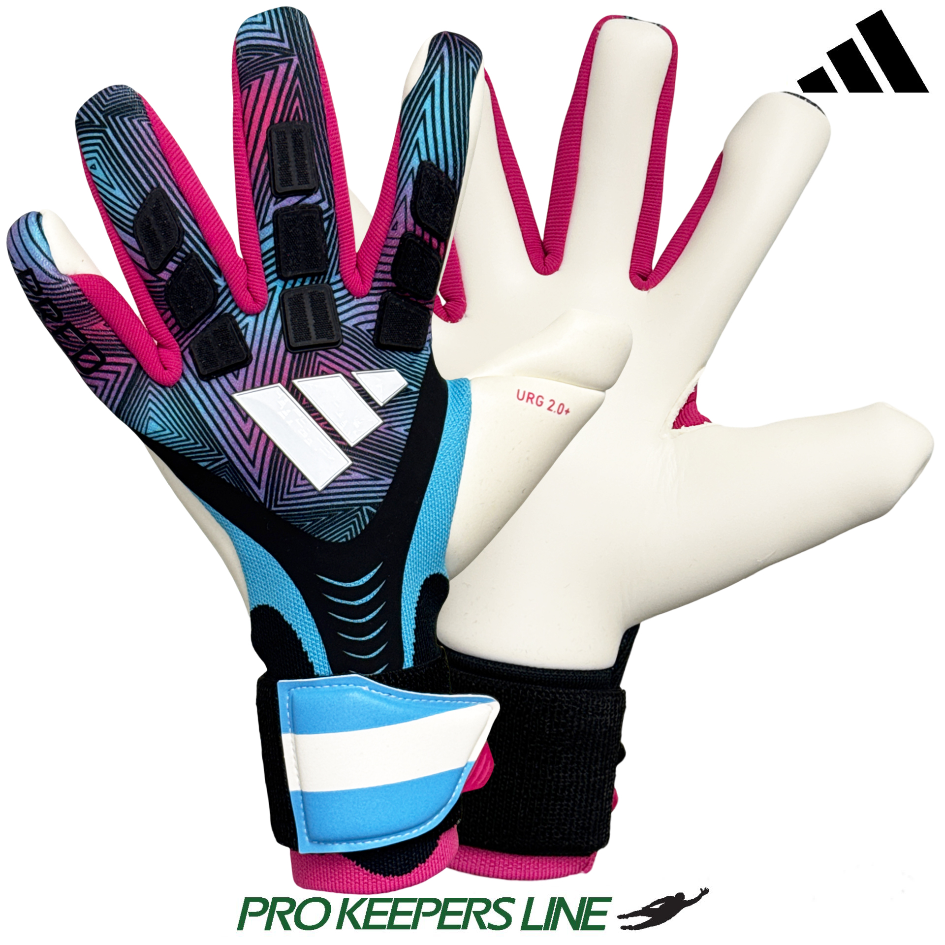 ADIDAS PREDATOR GL PRO STRAP BLACK/BRIGHT CYAN/TEREMA