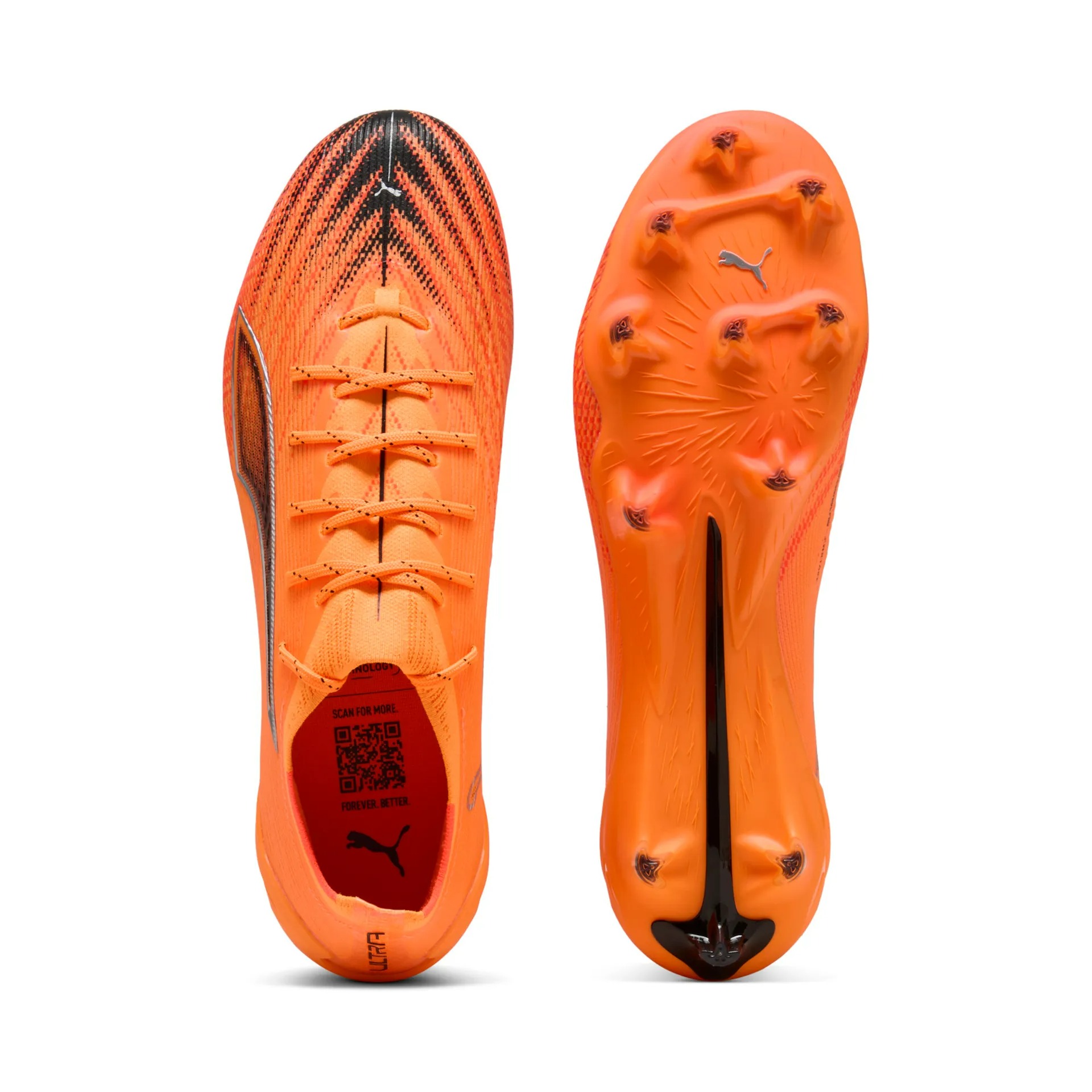 PUMA ULTRA 6 ULTIMATE FG HEAT FIRE-PUMA BLACK-GLOWING RED