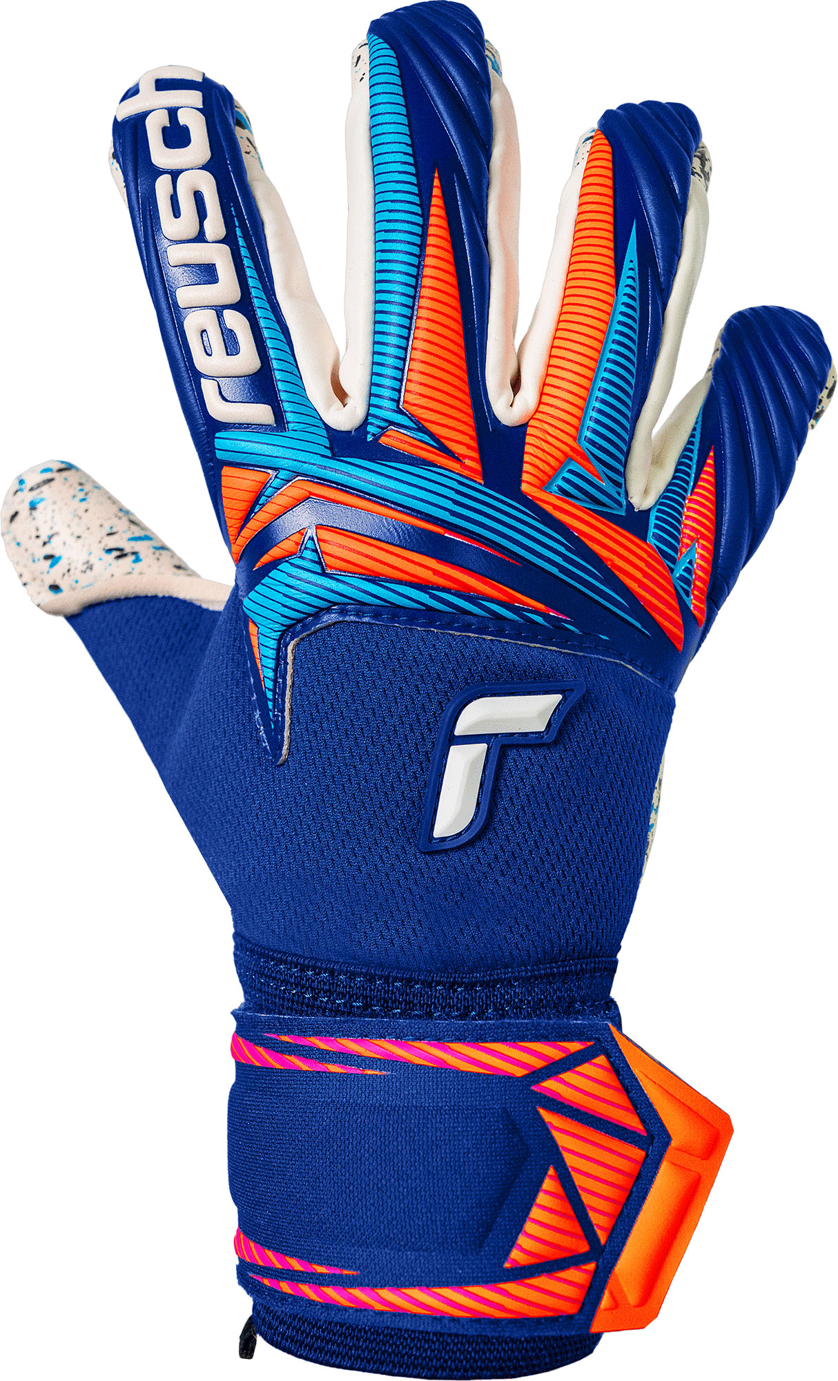 REUSCH ATTRAKT FUSION GUARDIAN JUNIOR SHARP BLUE / WHITE / SHOCKING ORANGE
