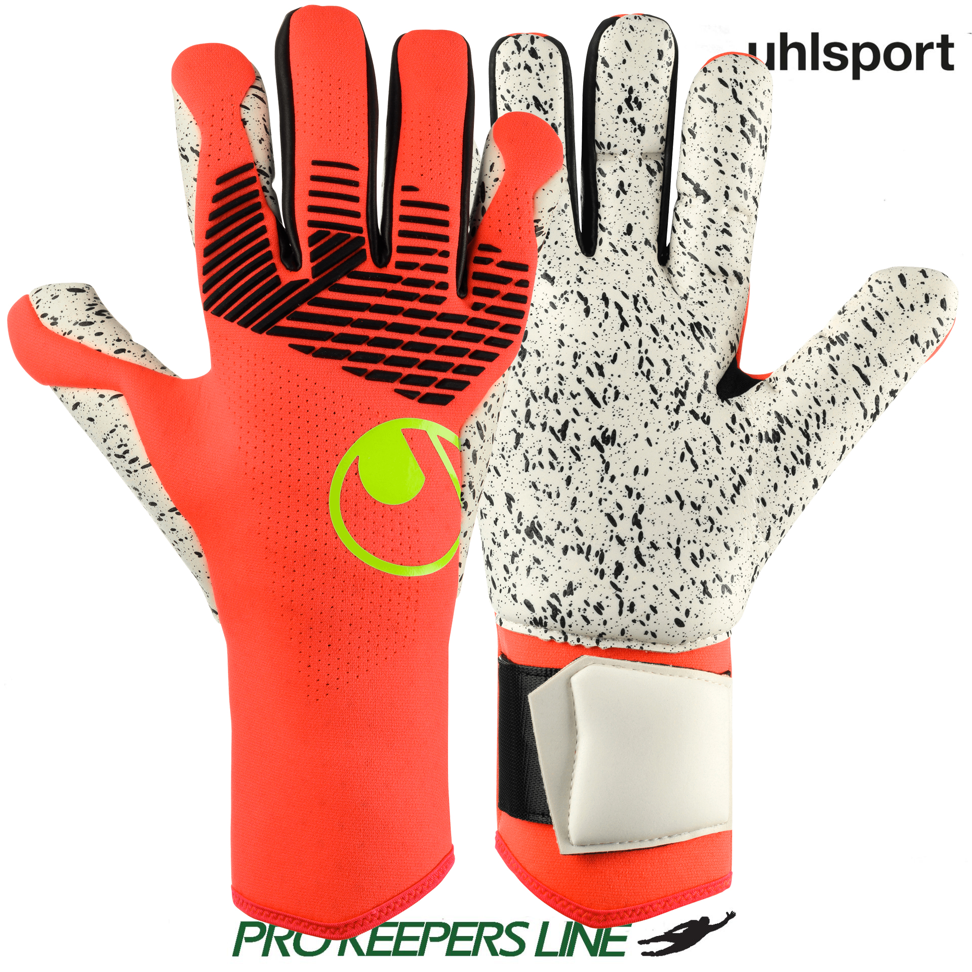 UHLSPORT FM SUPERGRIP+ HN FLUO RED/WHITE/FLUO YELLOW