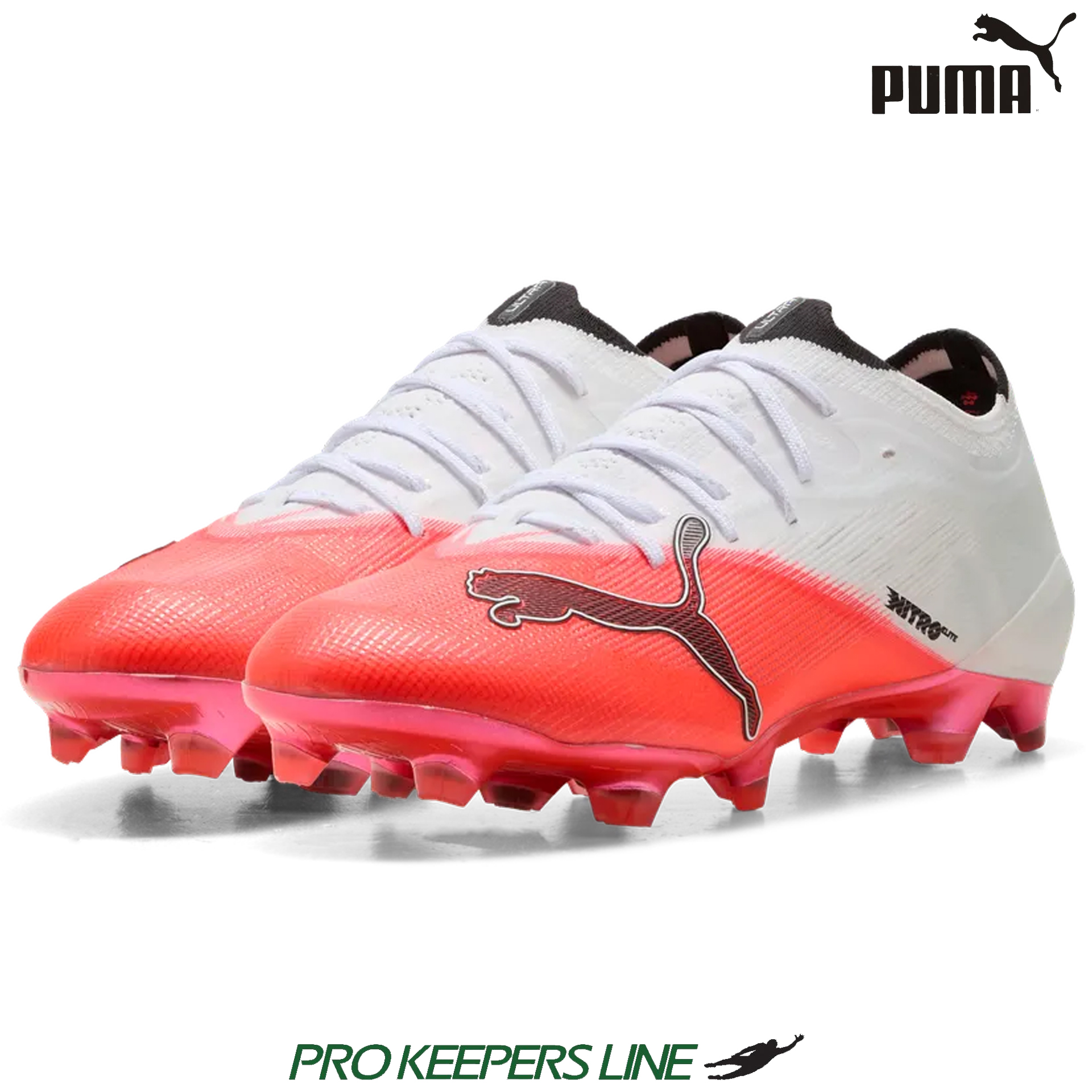 PUMA ULTRA NITRO 7 ULTIMATE FG ULTRA RED-PUMA BLACK-PUMA WHITE