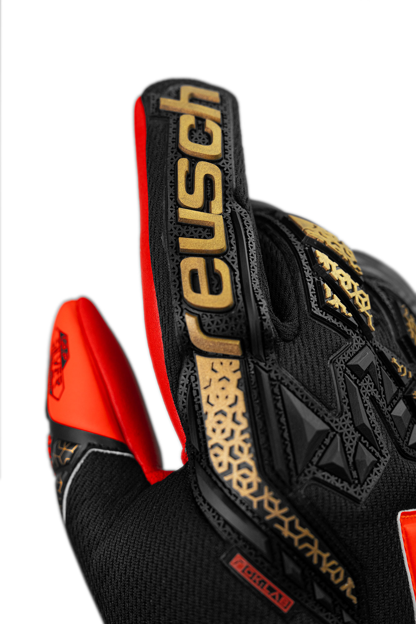 REUSCH ATTRAKT FREEGEL SILVER JUNIOR BLACK/GOLD/FIERY RED JUNIOR REUSCH ATTRAKT FREEGEL SILVER JUNIOR BLACK/GOLD/FIERY RED JUNIOR