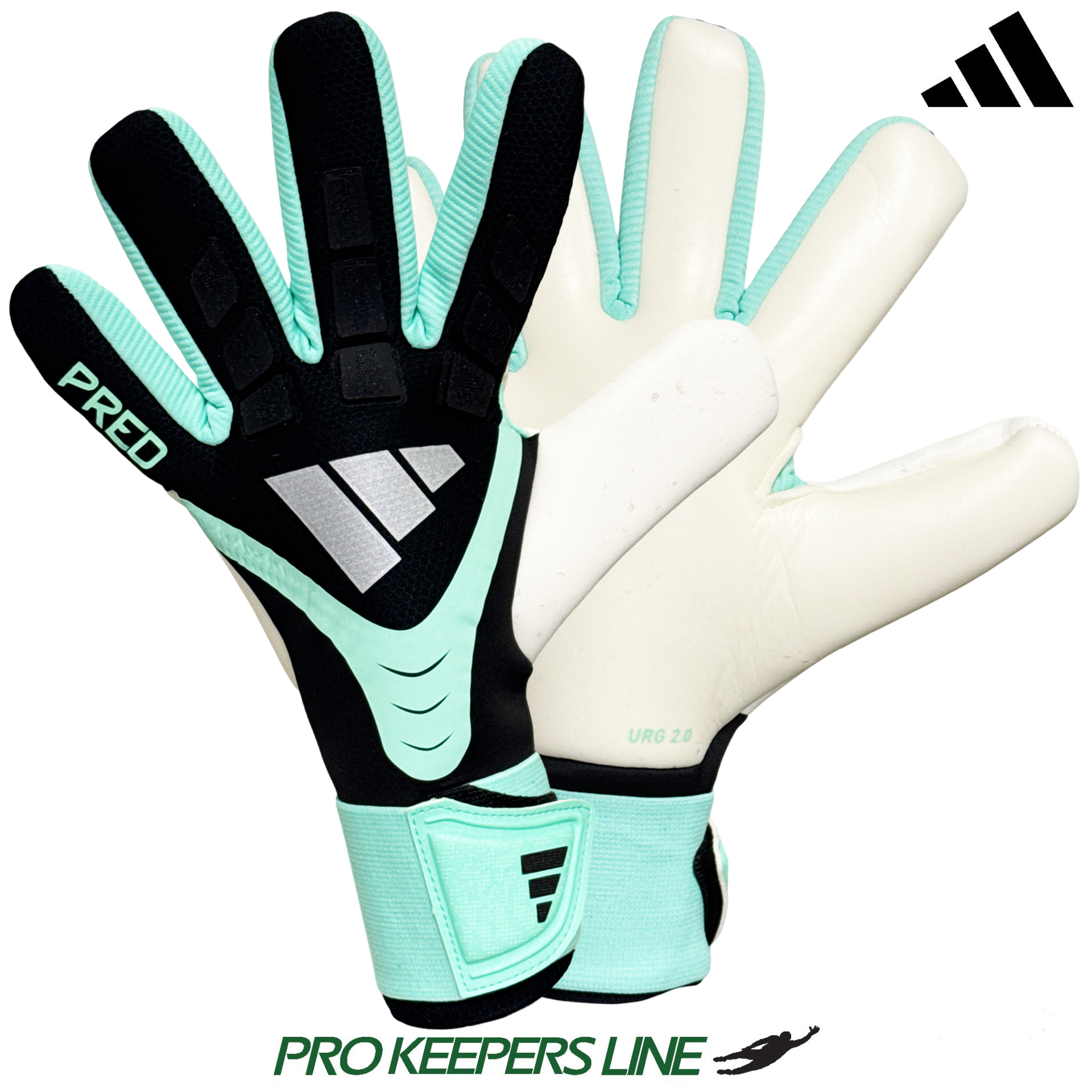 ADIDAS PREDATOR GL COMPETITION BLACK/PULSE MINT/SILVER METALLIC