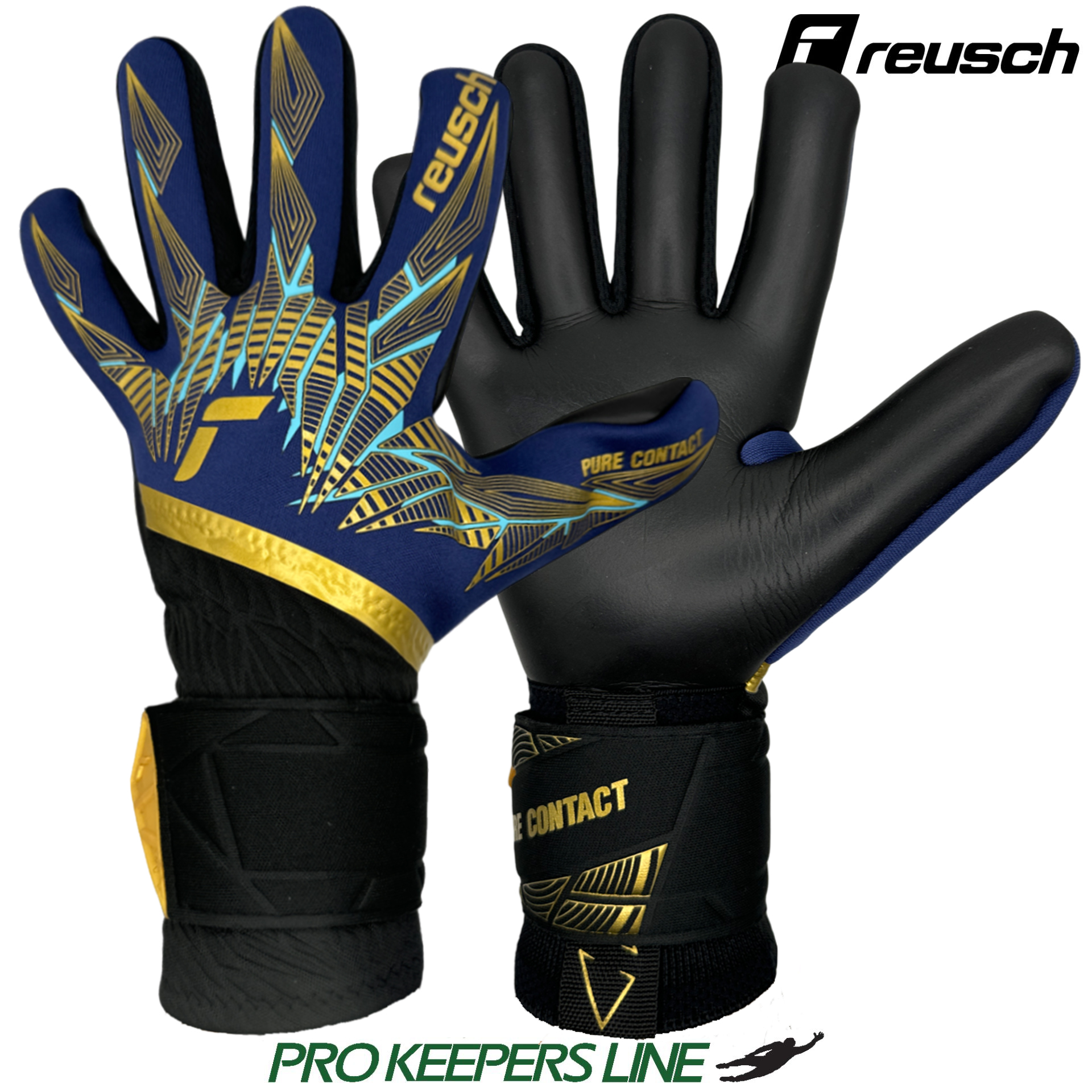 REUSCH SMU PURE CONTACT GOLD X PREMIUM BLUE/GOLD/BLACK | 12