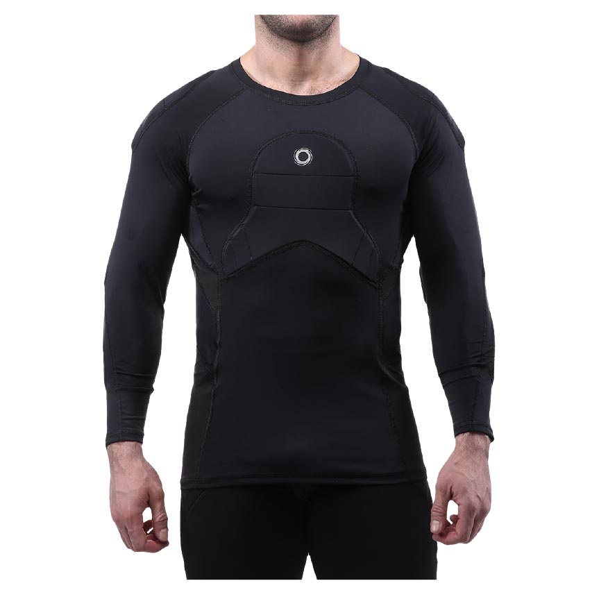 ELITE SPORT BODY SHIELD 3/4 SLEEVE PADDED COMPRESSION SHIRT JUNIOR