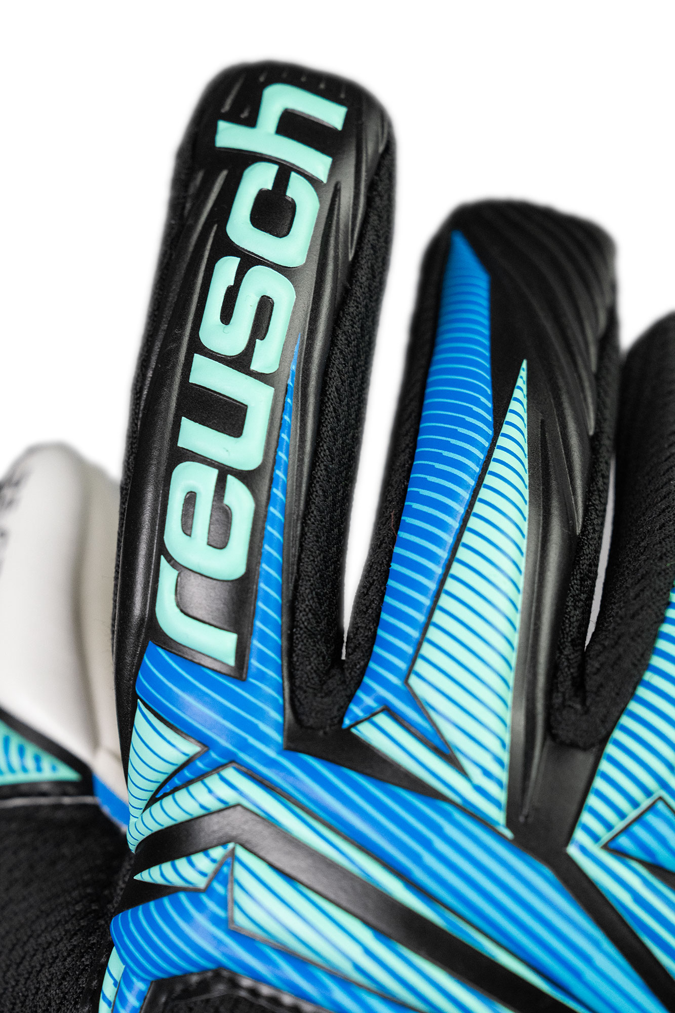 REUSCH ATTRAKT RE:GRIP NC JUNIOR BLACK/OCEAN LIGHT
