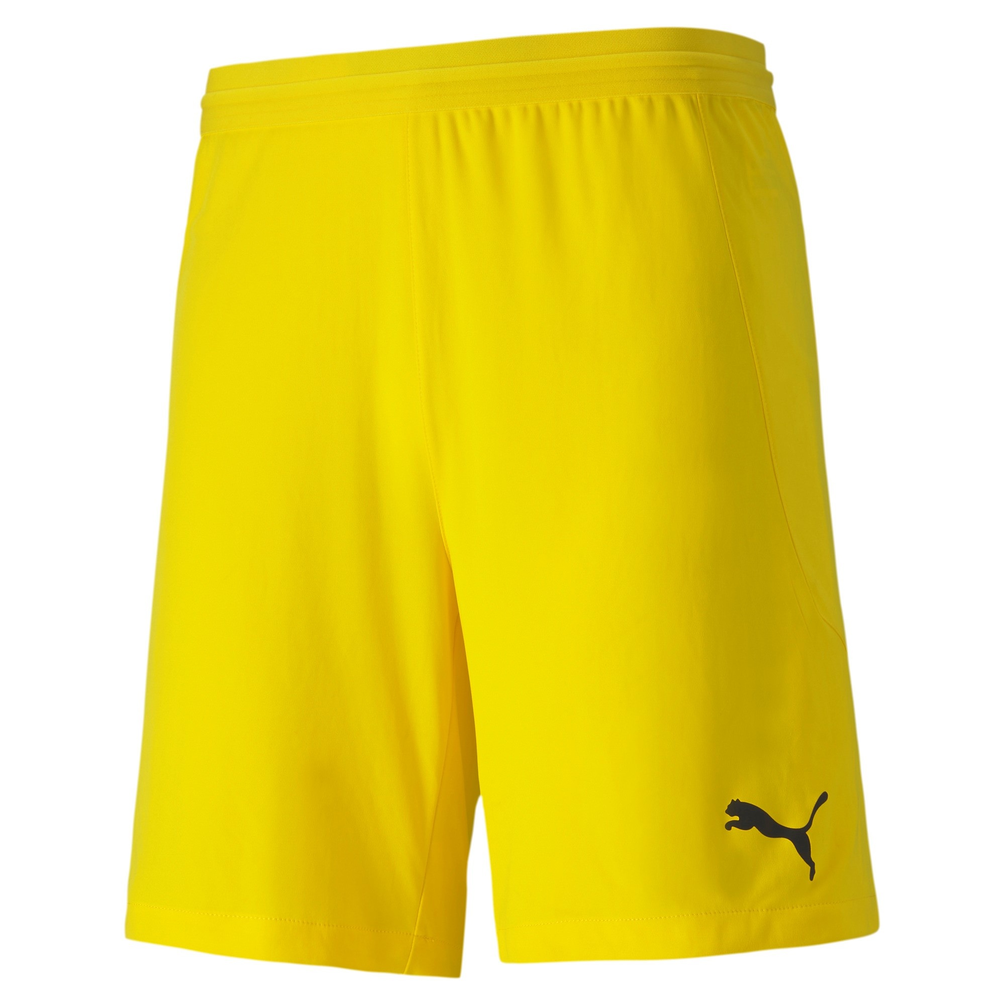 PUMA TEAMFINAL 21 KNIT SHORTS CYBER YELLOW