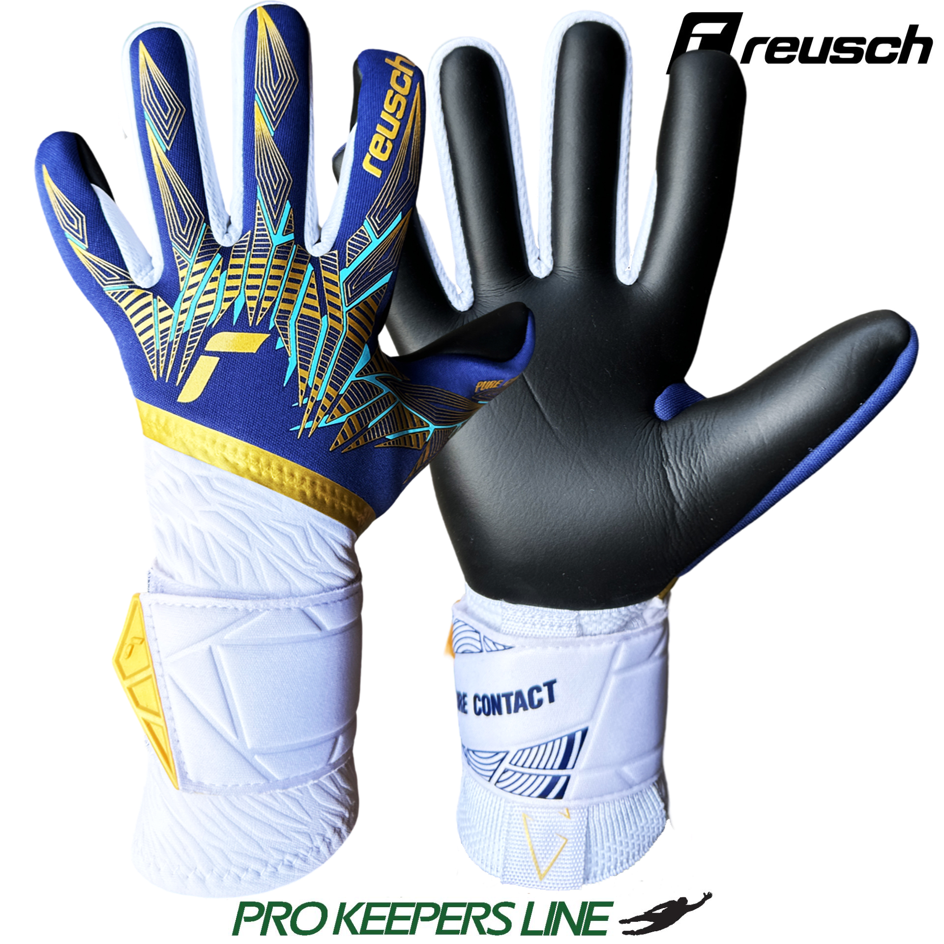 REUSCH SMU PURE CONTACT GOLD X PREMIUM BLUE/GOLD/WHITE | 8.5
