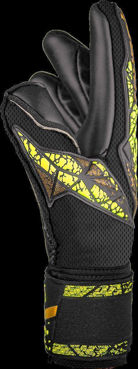 REUSCH ATTRAKT DUO FINGER SUPPORT BLACK/GOLD/YELLOW