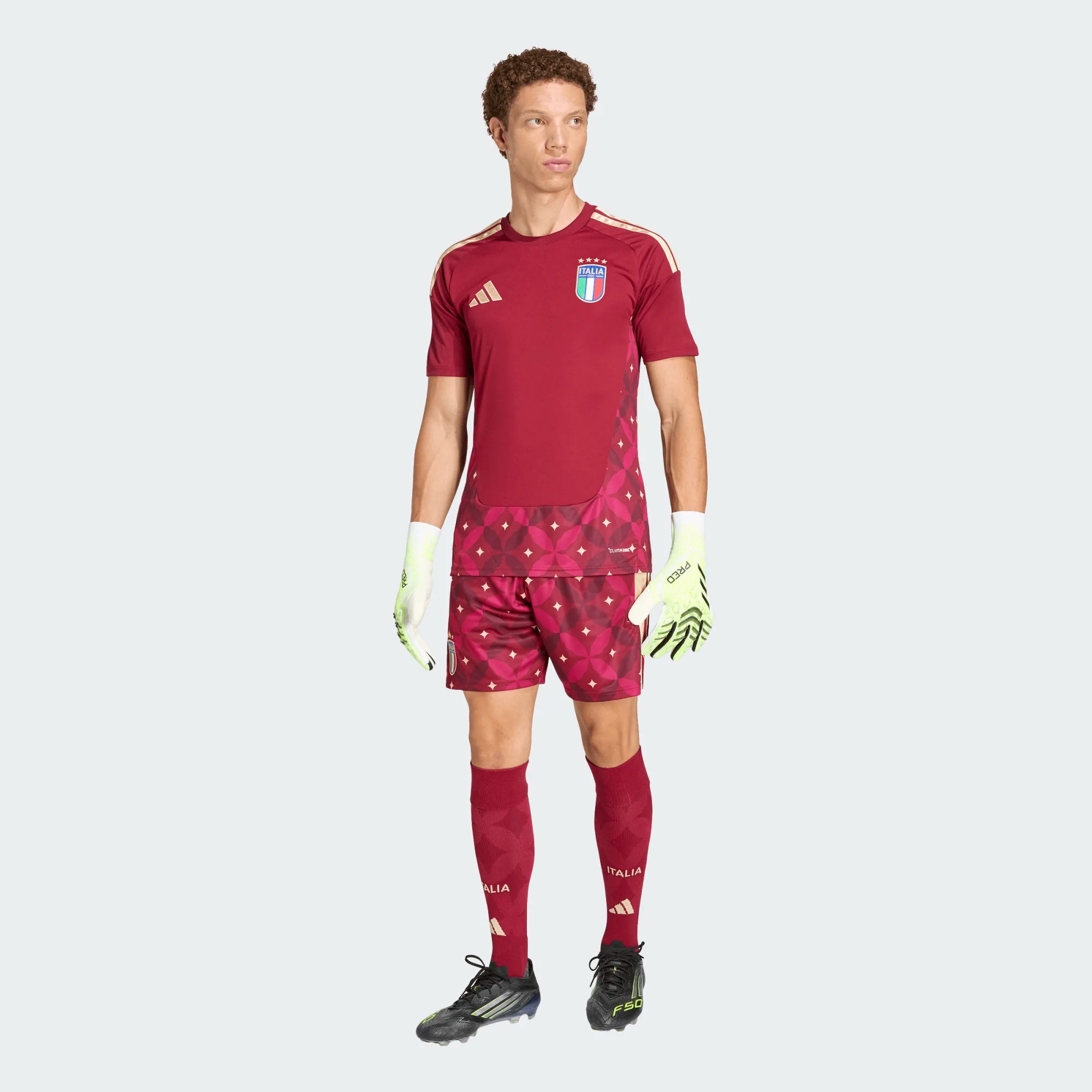 ADIDAS ITALY 26 HOME GOALKEEPER SHORT SLEEVE JERSEY
