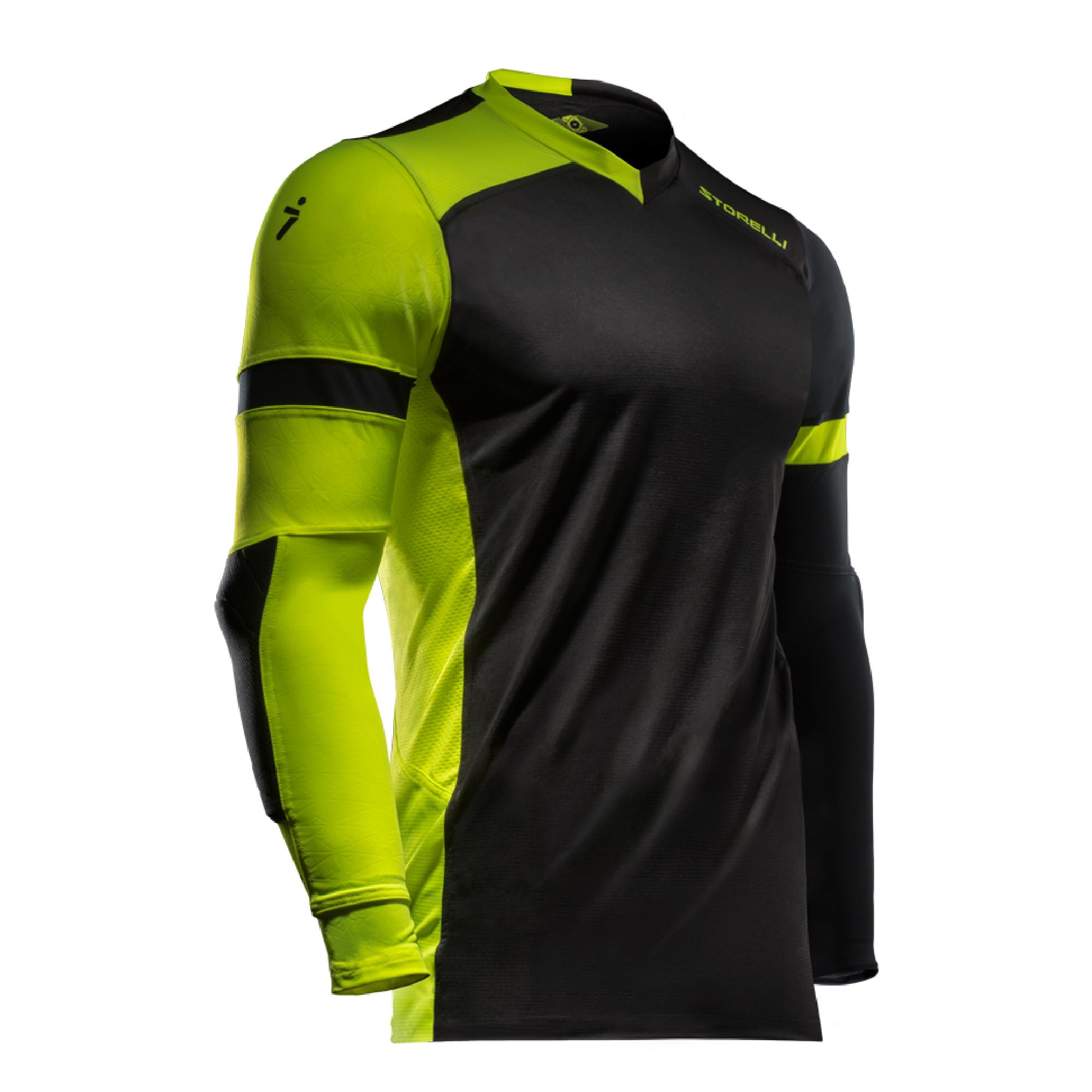 STORELLI EXOSHIELD GLADIATOR JERSEY BLACK (PADDED)