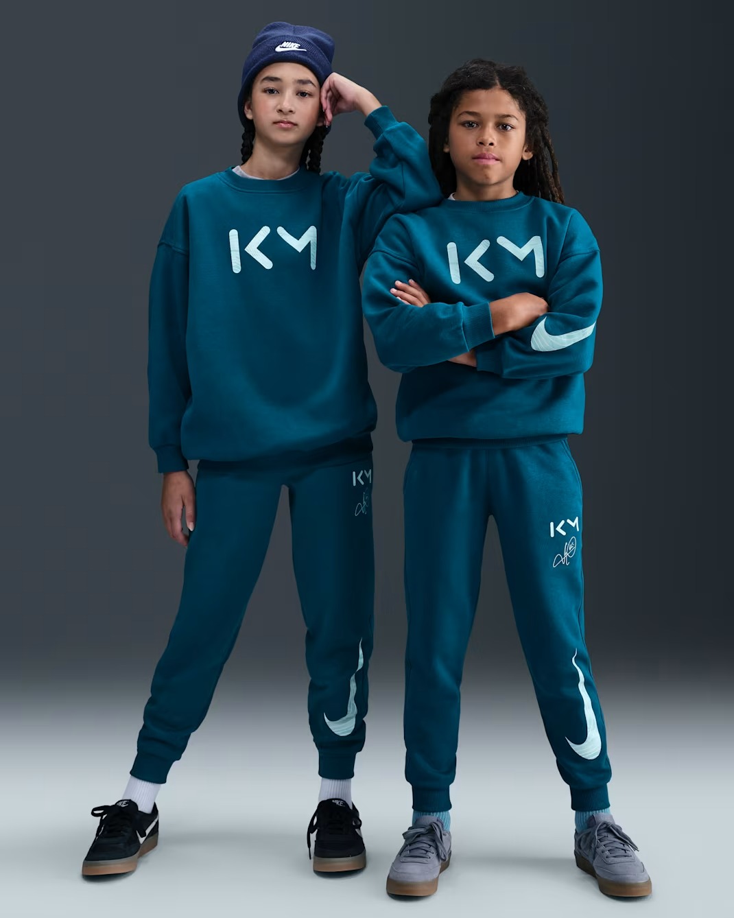 NIKE KM CLUB FLEECE JOGGER JUNIOR GREEN ABYSS/IGLOO