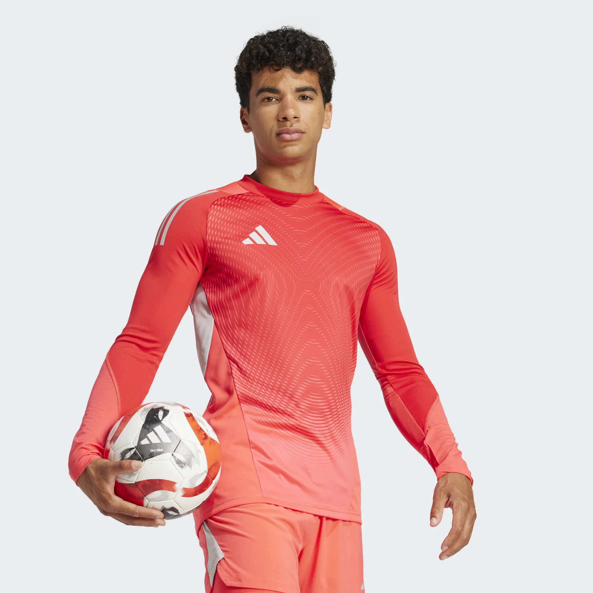 ADIDAS TIRO25 PRO GK JERSEY LS SHOCK RED