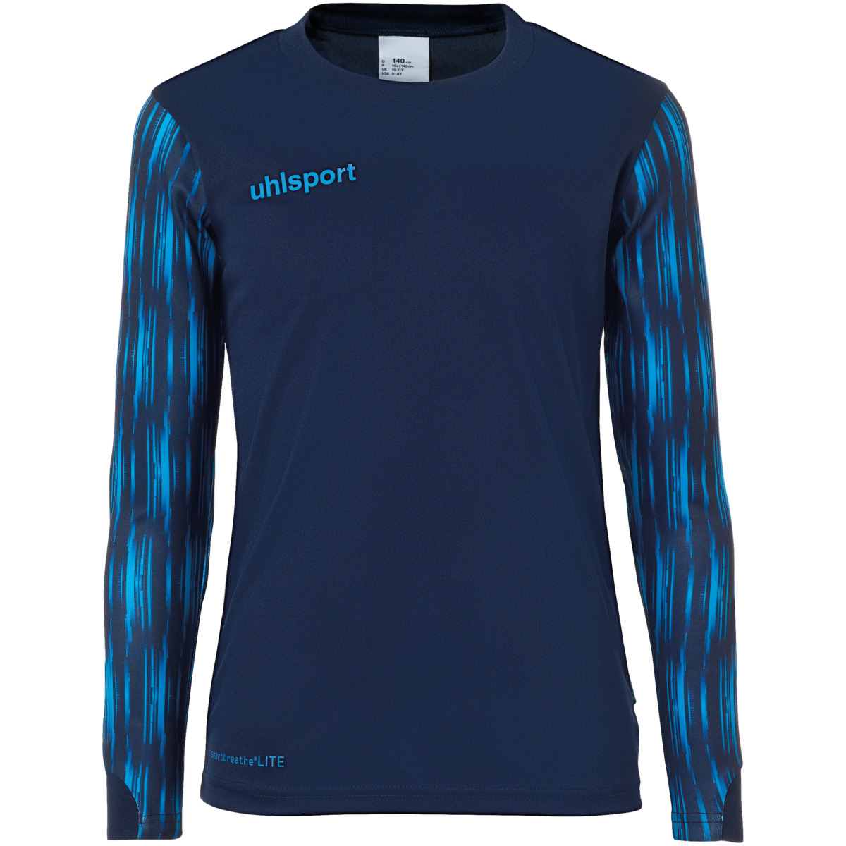 UHLSPORT REACTION  GOALKEEPER SET JUNIOR NAVY/FLUO BLUE 164