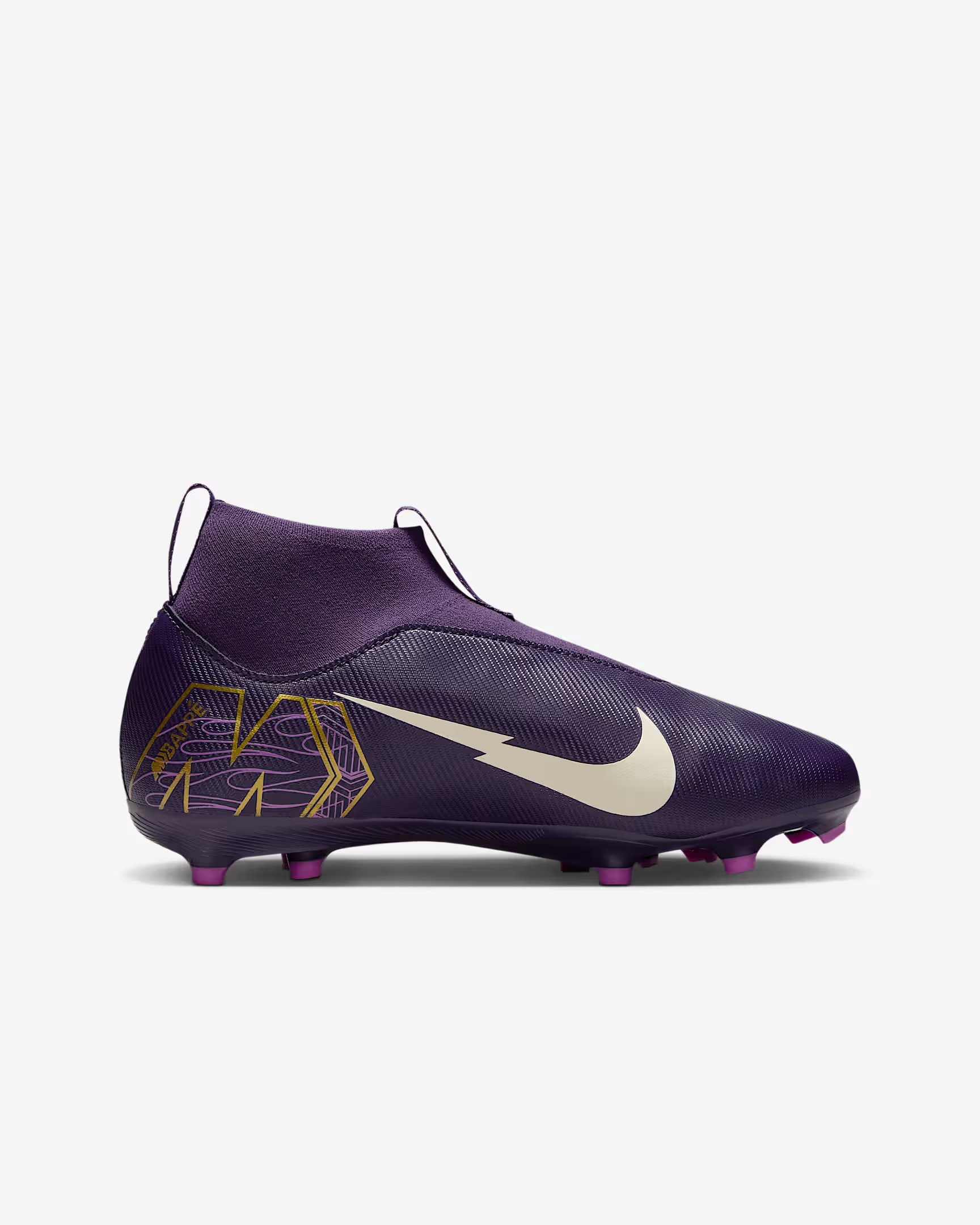 NIKE JR ZOOM SUPERFLY 10 ACADEMY FG/MG KM GRAND PURPLE