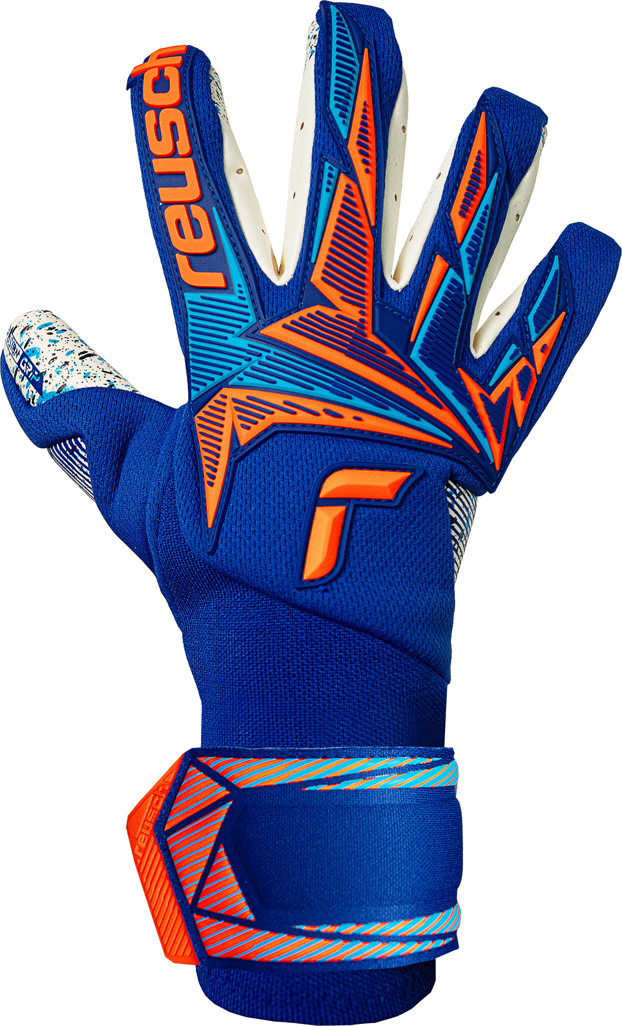 REUSCH ATTRAKT FREEGEL FUSION GOALIATOR SHARP BLUE / SHOCKING ORANGE