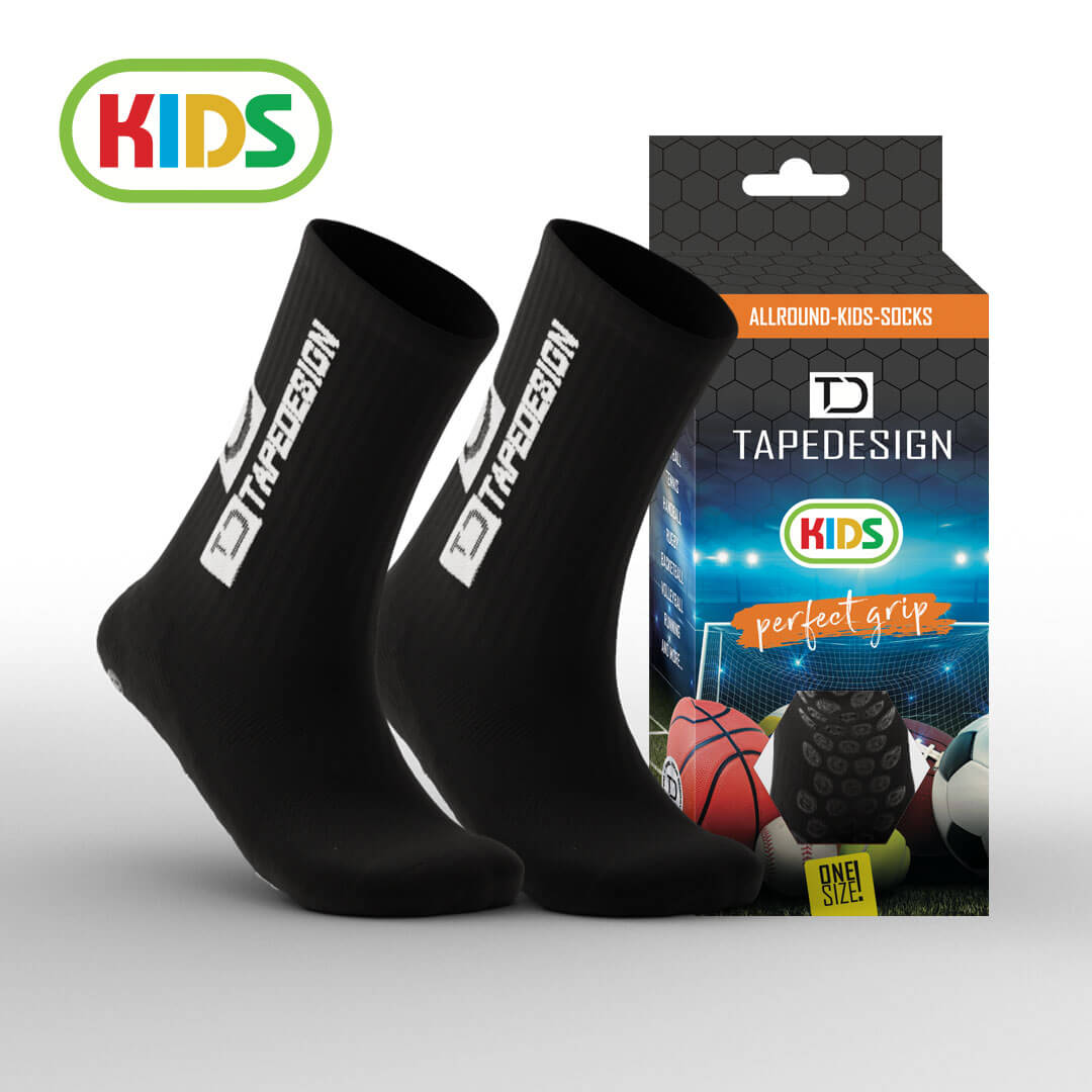 TAPEDESIGN ALLROUND SOCKS “CLASSIC KIDS“ BLACK