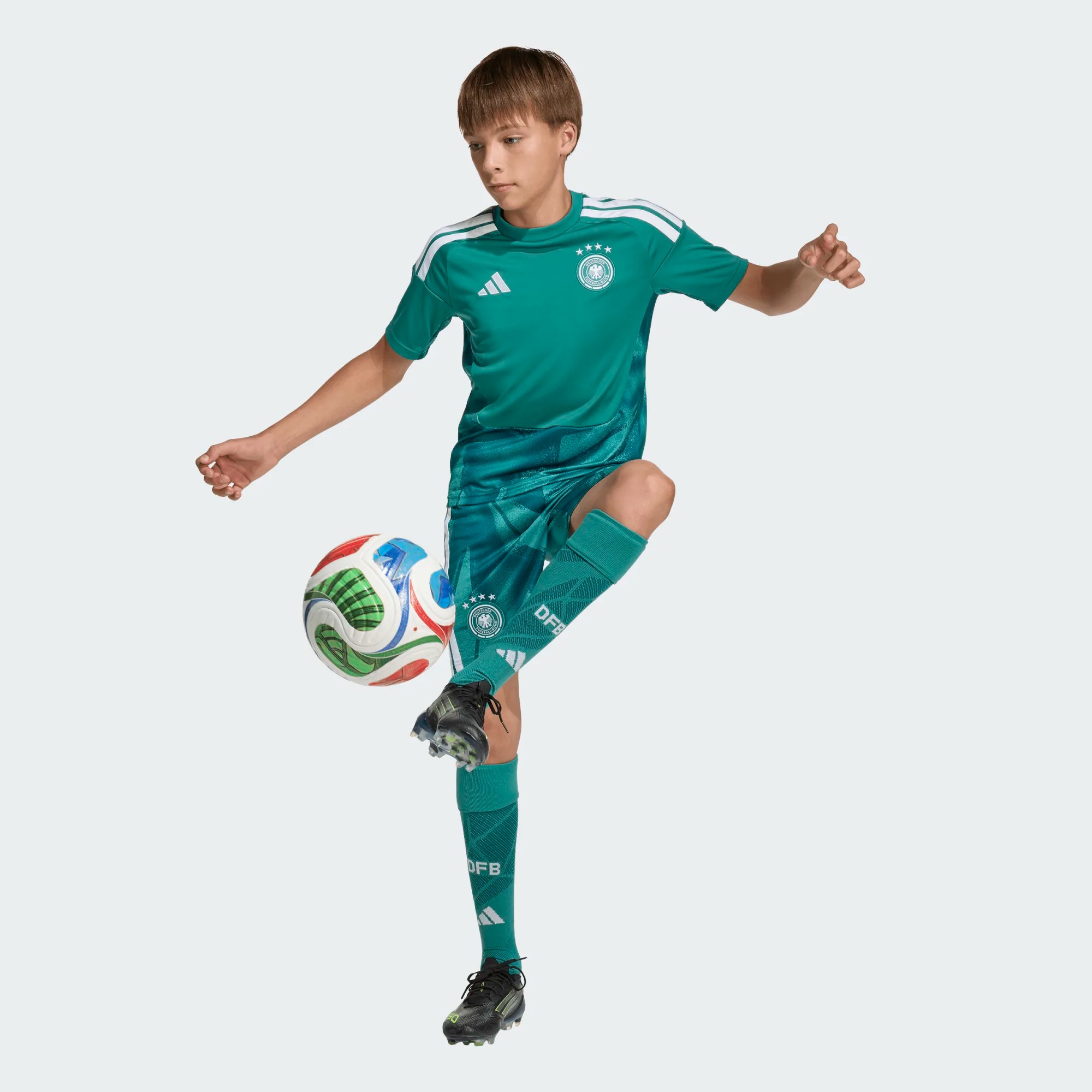 ADIDAS GERMANY 26 HOME GOALKEEPER KIDS SHORTS