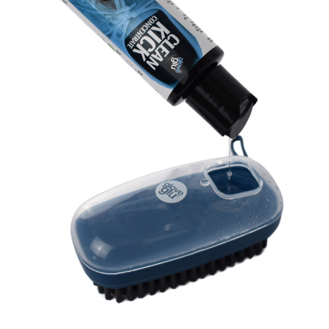 GLOVEGLU CLEAN KICK DUO SET: PUMP BRUSH + CONCENTRATE (120ml)