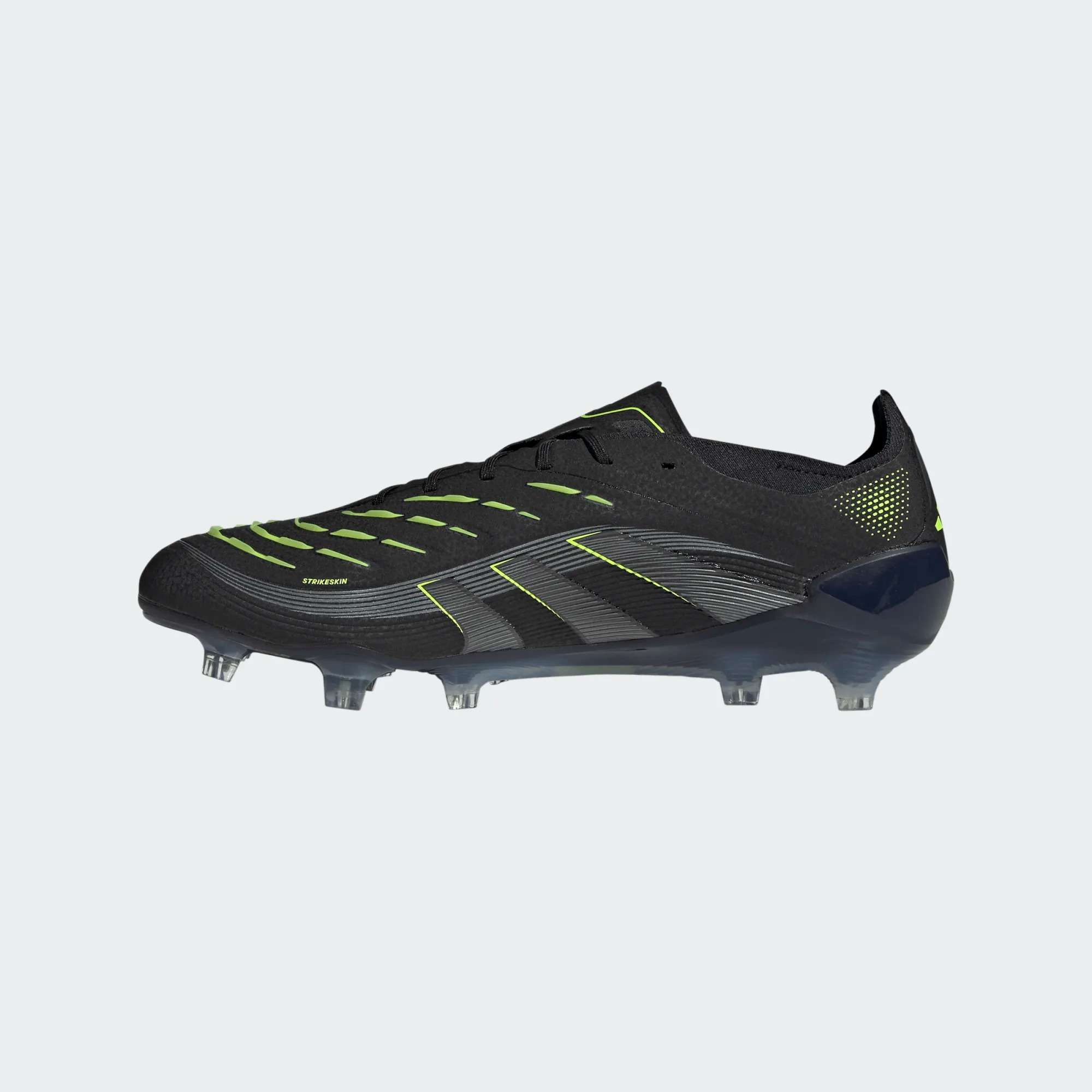 ADIDAS PREDATOR ELITE FG BLACK/CARBON/LUCID LEMON UK 8 (US 8.5 / EU 42)