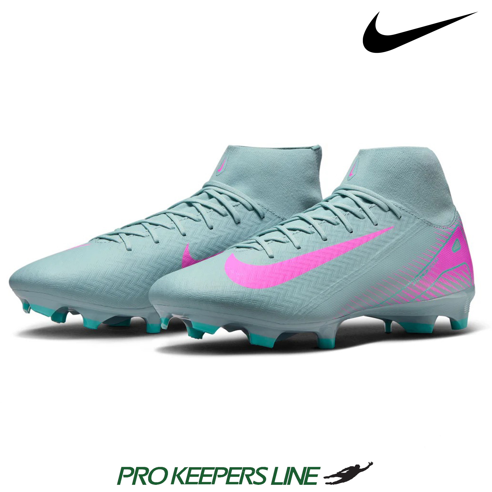NIKE ZOOM MERCURIAL SUPERFLY 10 ACADEMY FG/MG OCEAN CUBE/PINK BLAST