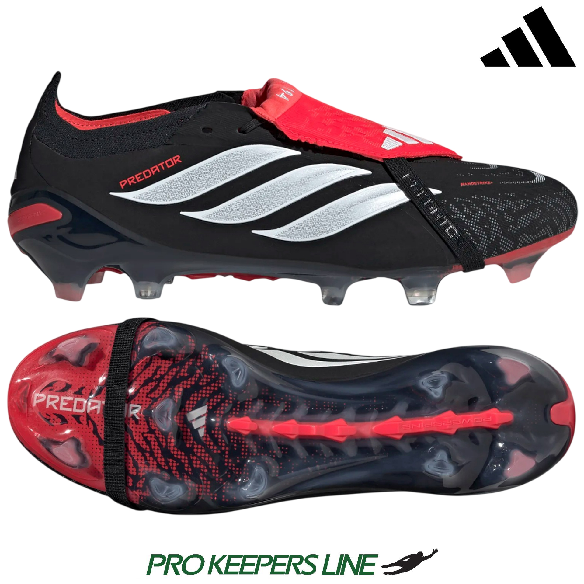 ADIDAS PREDATOR ELITE FT FG BLACK/WHITE/LUCID RED | UK 9.5 (US 10 / EU ...