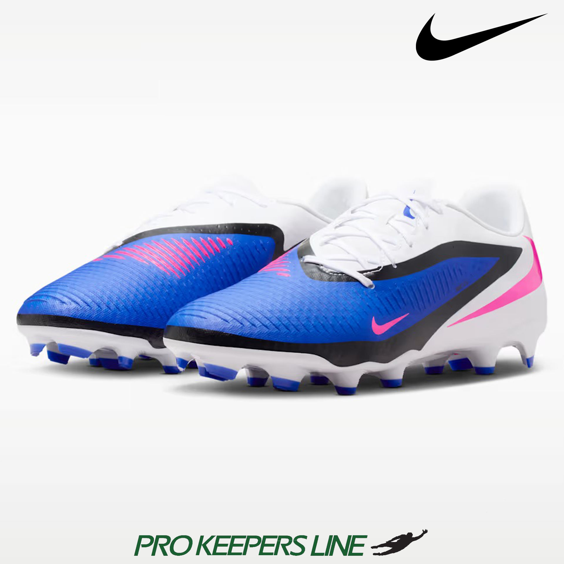 NIKE PHANTOM 6 LOW ACADEMY FG/MG RACER BLUE/PINK