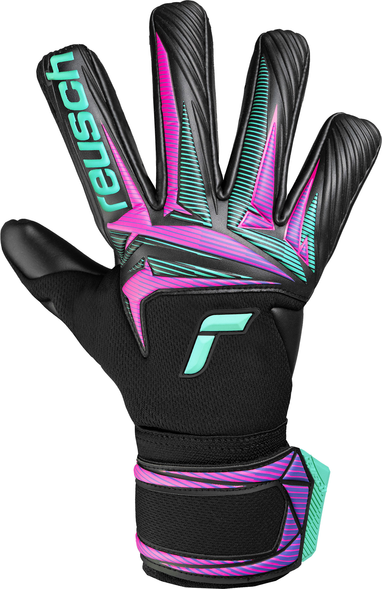 REUSCH ATTRAKT DUO BLACK/NEON LIGHTS