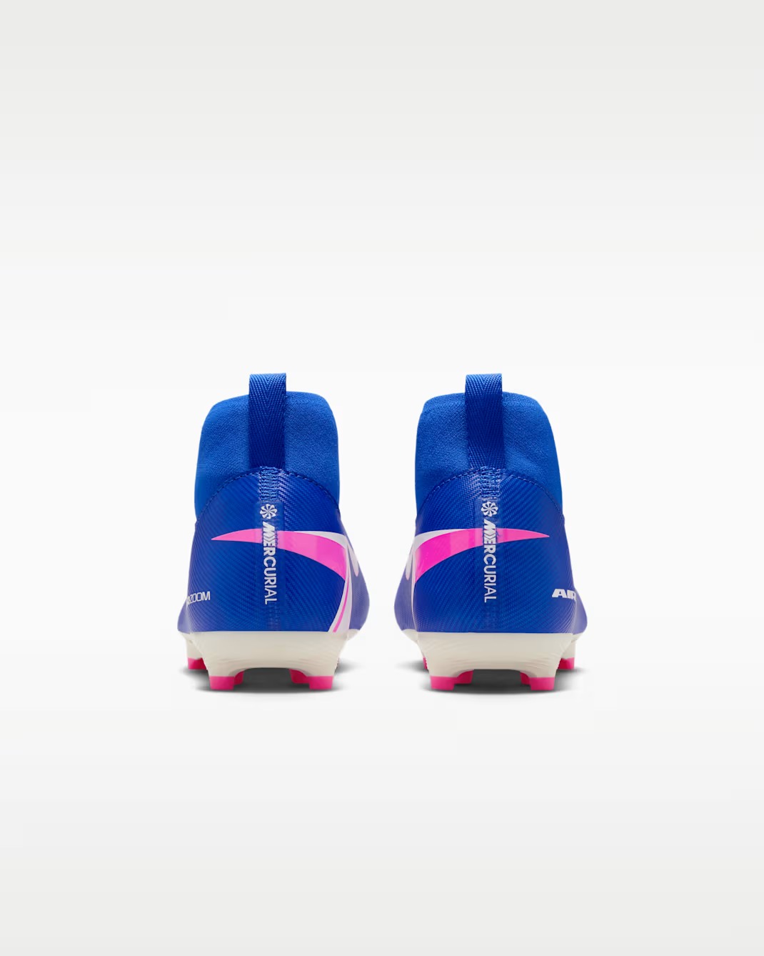 NIKE JR ZOOM SUPERFLY 10 ACADEMY FG/MG RACER BLUE/WHITE