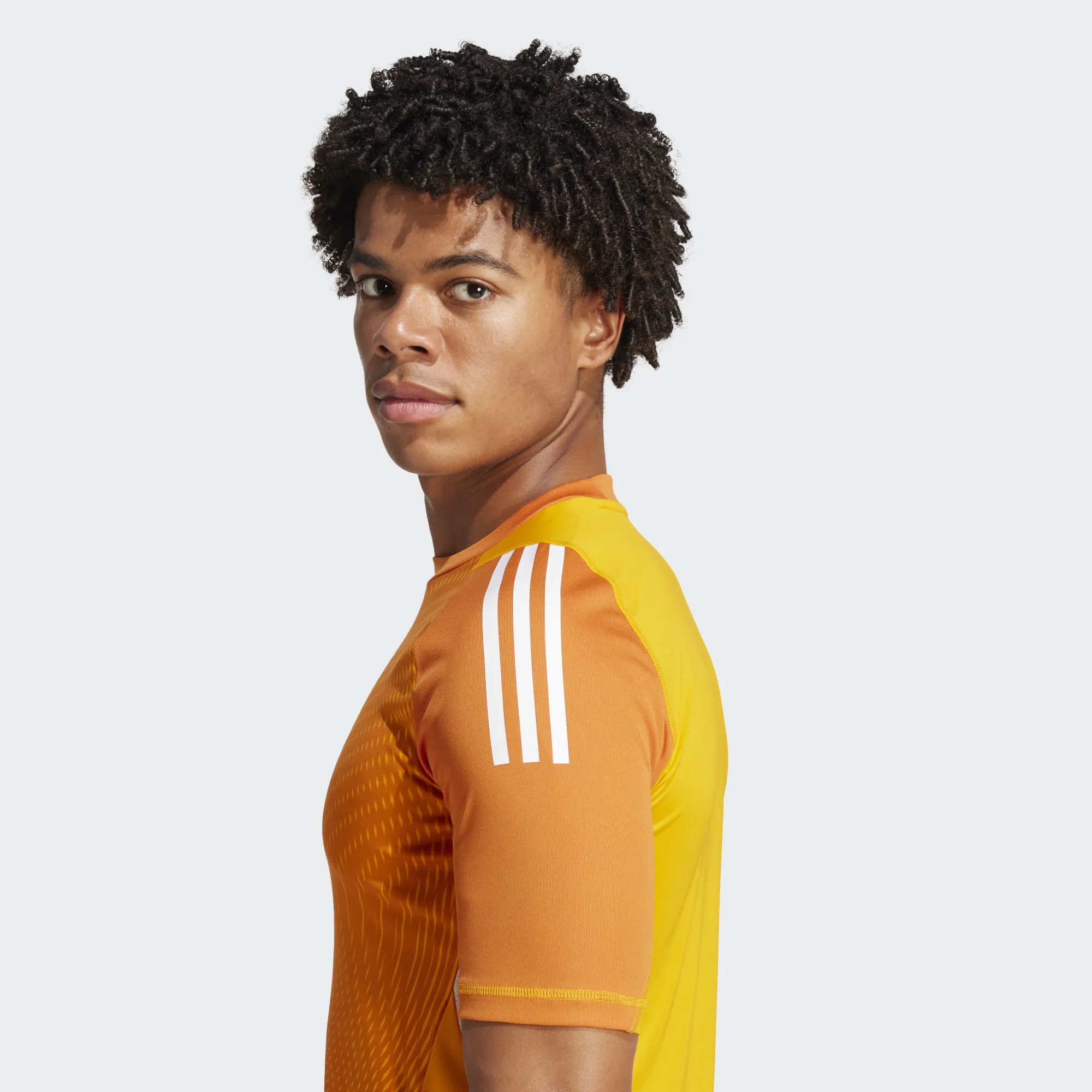 ADIDAS TIRO25 PRO GK JERSEY SHORT SLEEVE CREW ORANGE ADIDAS TIRO25 PRO GK JERSEY SHORT SLEEVE CREW ORANGE