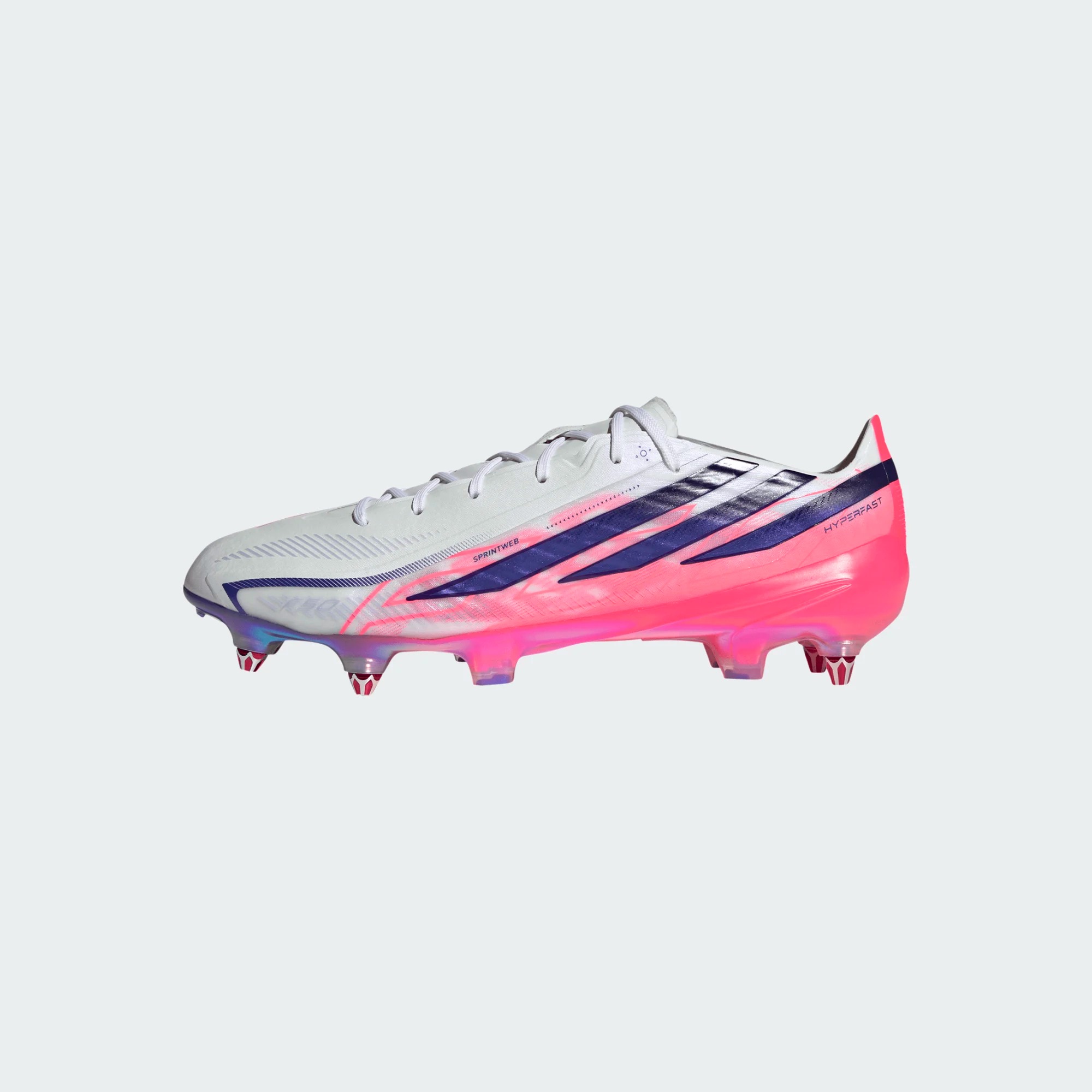 ADIDAS F50 HYPERFAST ELITE SG WHITE/SOLAR PURPLE/SOLAR TURQOUISE