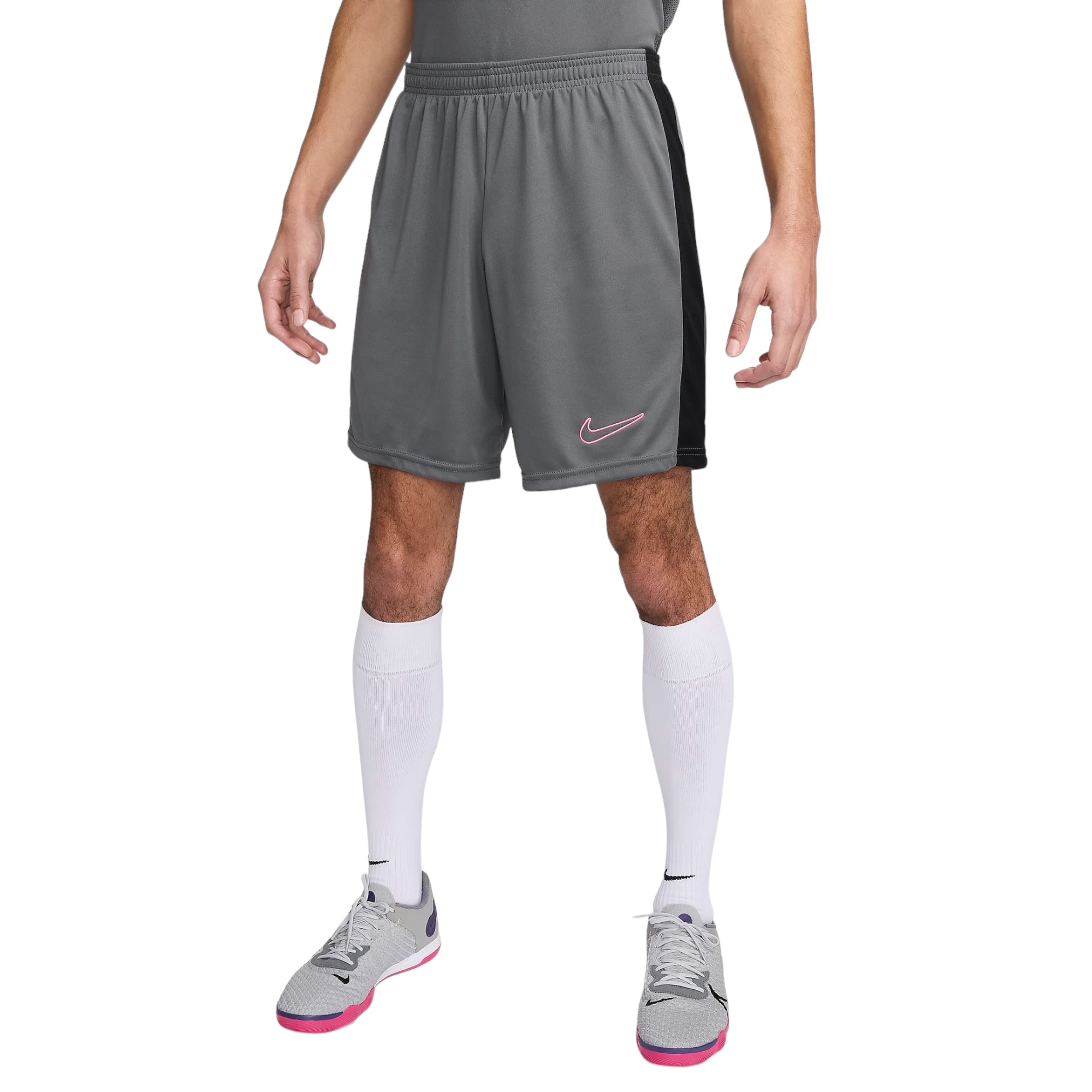 NIKE ACADEMY MEN'S DRI-FIT SHORT GREY/BLACK/SUNSET XL DV9742