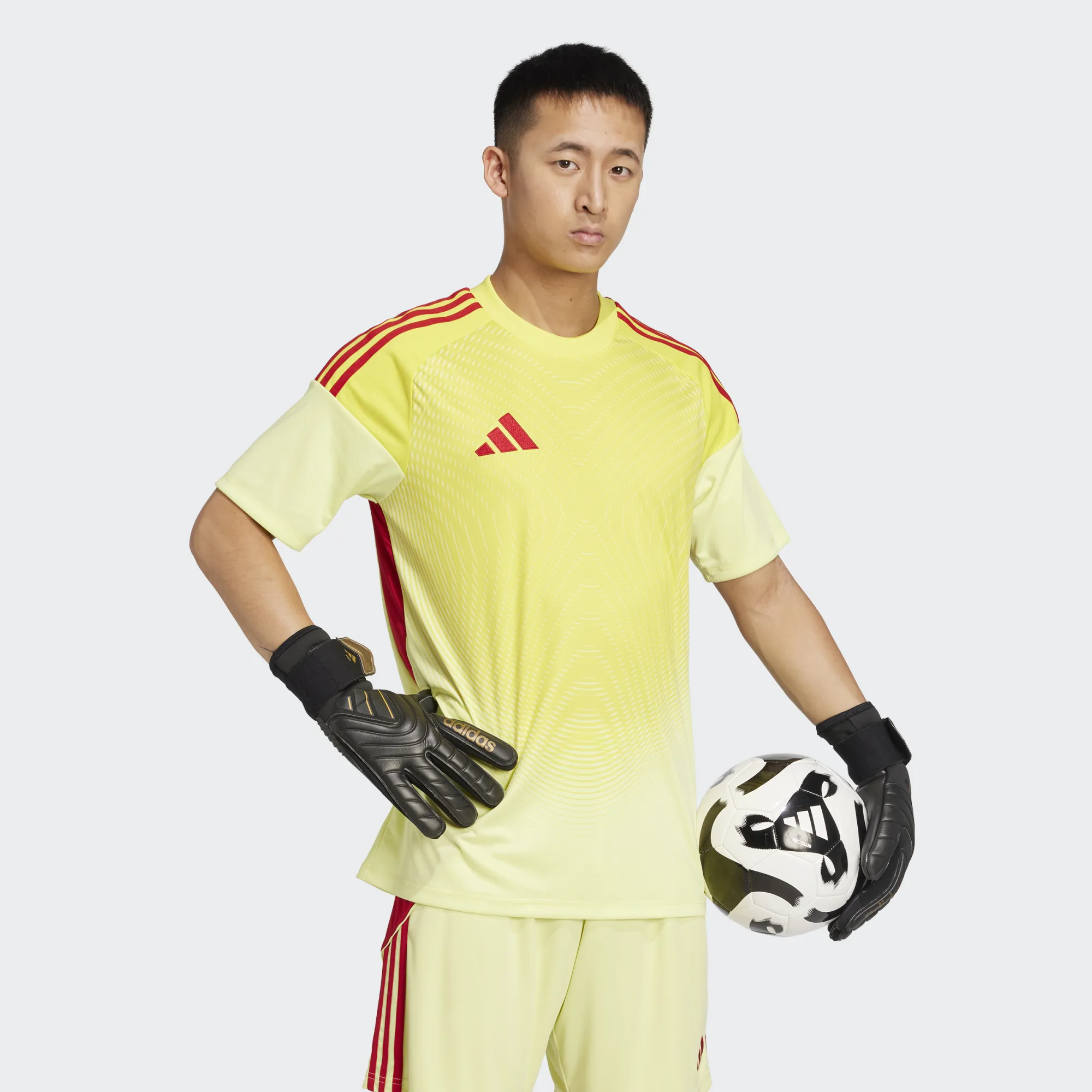 ADIDAS TIRO25 COMPETITION GK JERSEY SHORT SLEEVE PULSE YELLOW ADIDAS TIRO25 COMPETITION GK JERSEY SHORT SLEEVE PULSE YELLOW