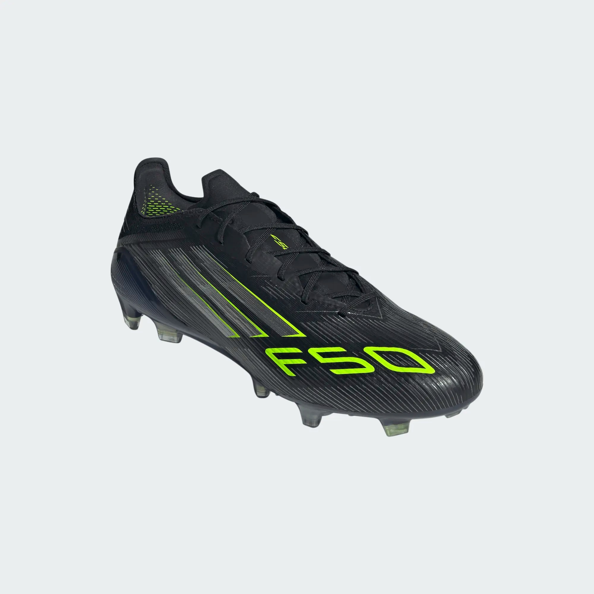 ADIDAS F50 ELITE FG BLACK/IRON METALLIC/LUCID LEMON