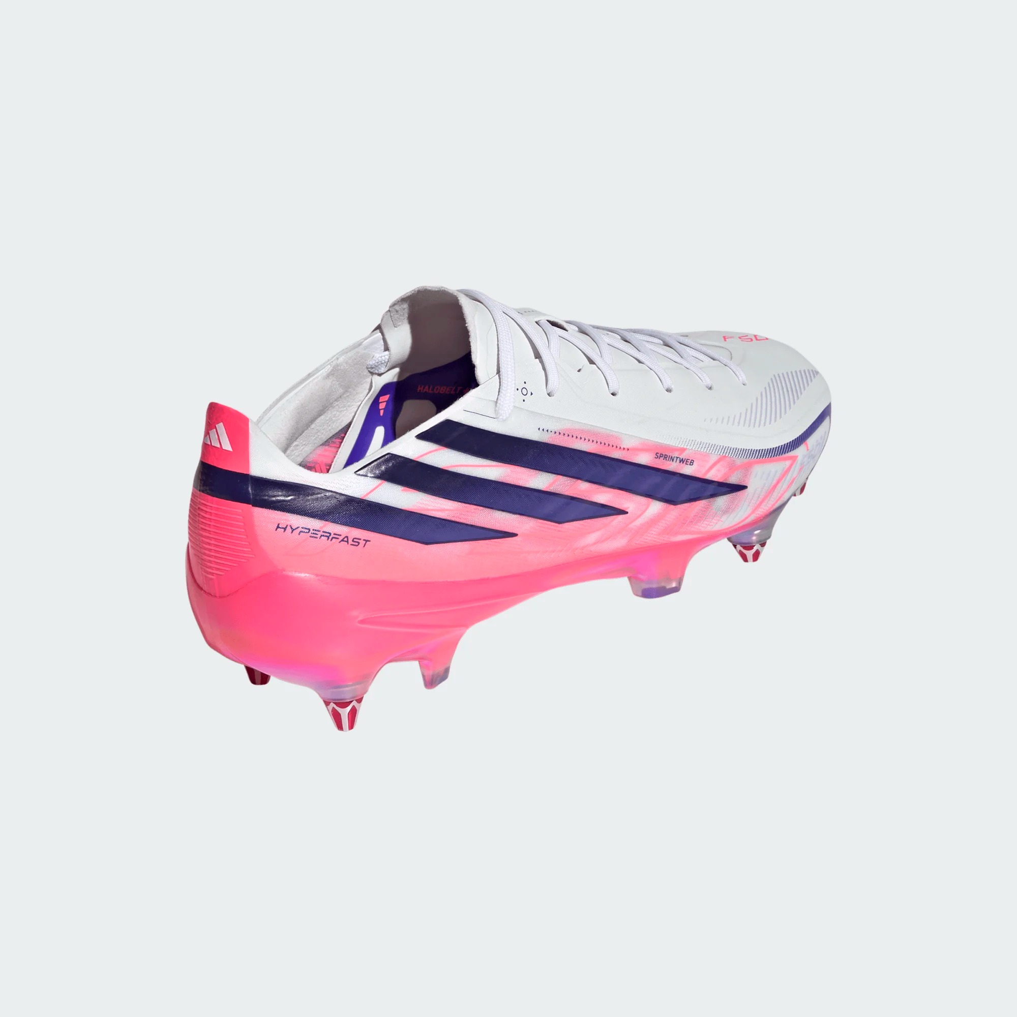 ADIDAS F50 HYPERFAST ELITE SG WHITE/SOLAR PURPLE/SOLAR TURQOUISE