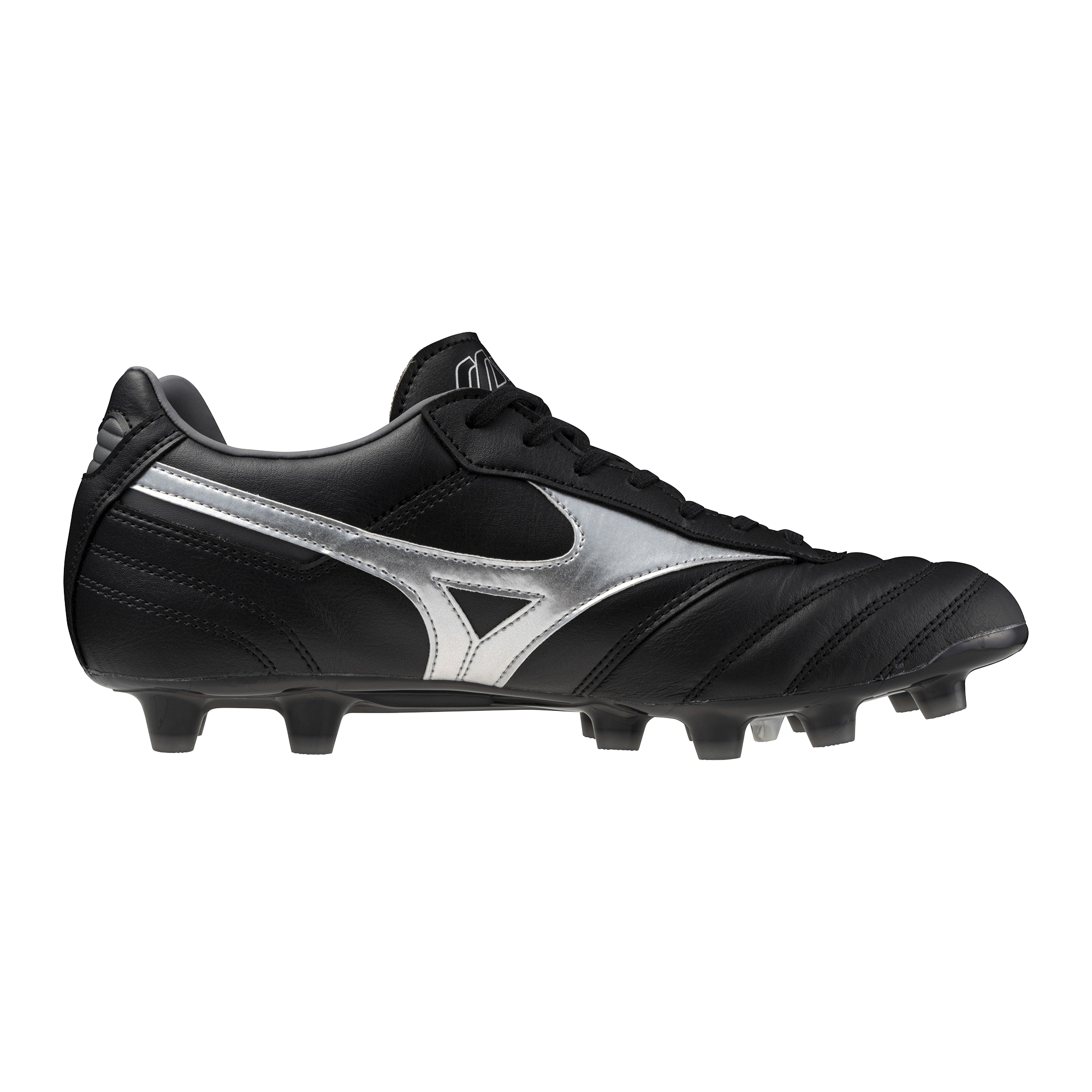 MIZUNO MORELIA II PRO MD BLACK/GALAXY SILVER | US 11 (UK 10 / EU MIZUNO MORELIA II PRO MD BLACK/GALAXY SILVER | US 11 (UK 10 / EU