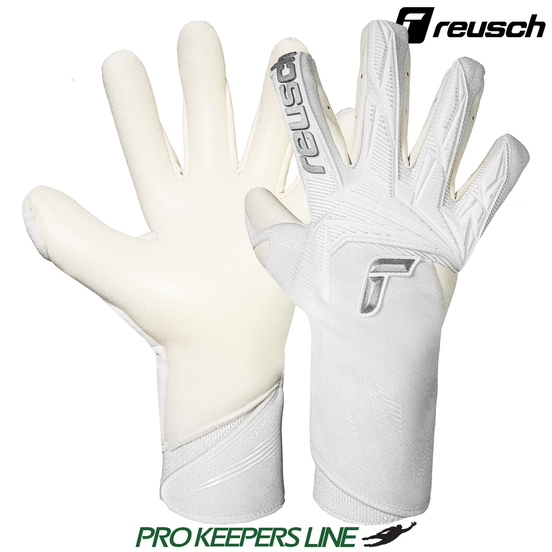 REUSCH ATTRAKT GOLD X STRAPLESS WHITE/SILVER