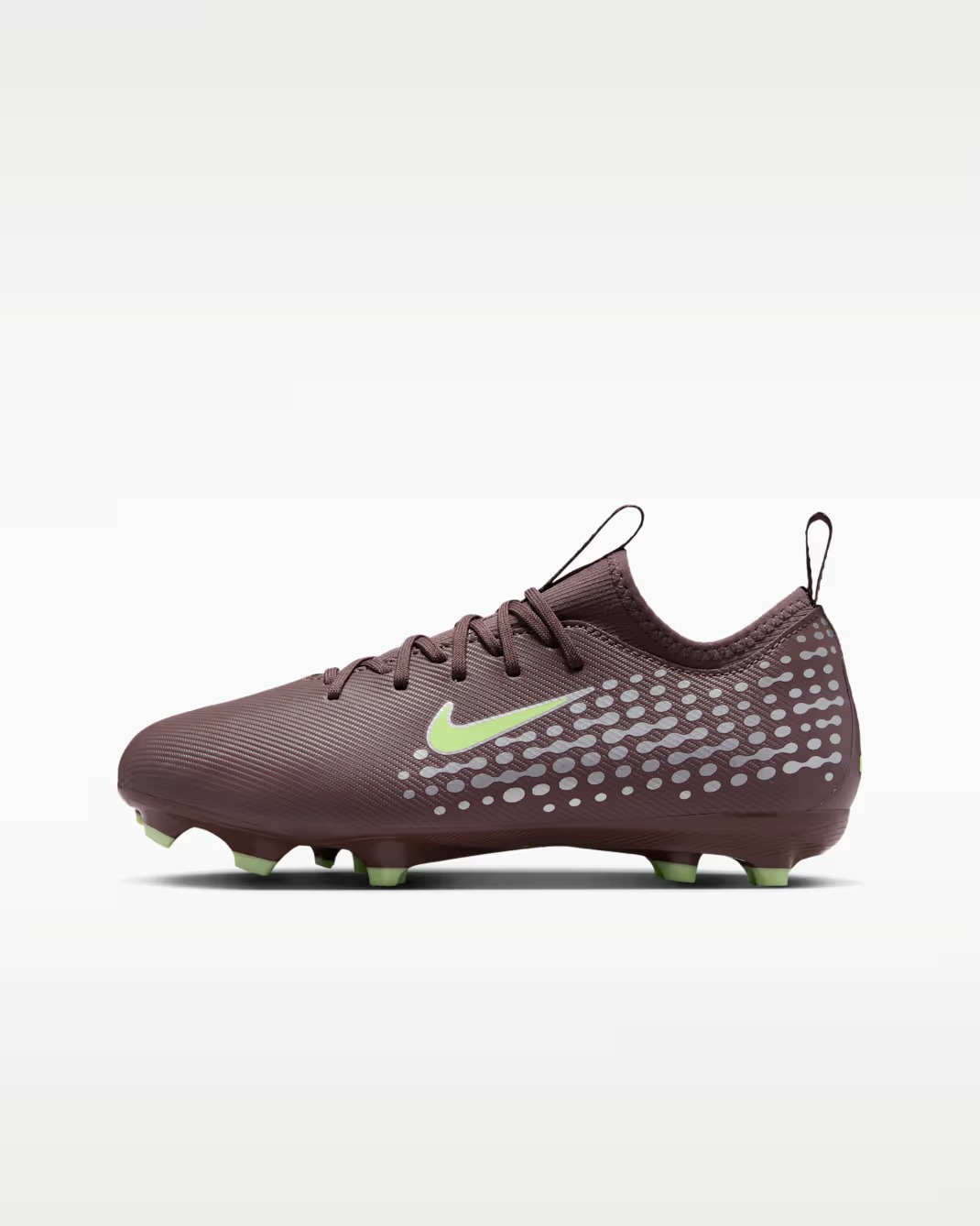 NIKE JR ZOOM VAPOR 16 ACADEMY KM FG/MG PLUM ECLPSE/METALLIC